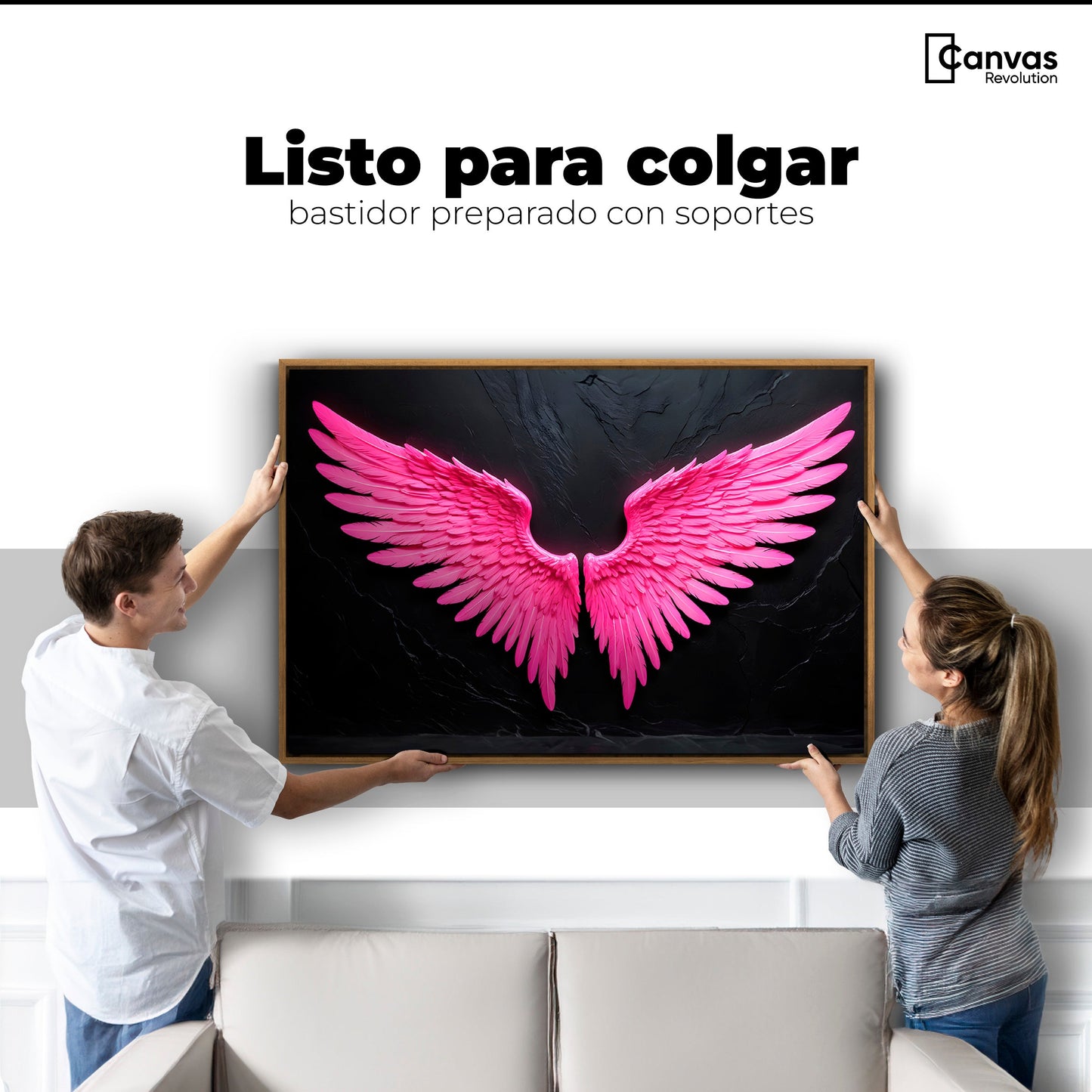 Cuadros Decorativos Canvas Revolution | Alas Angel Solar | Colgar