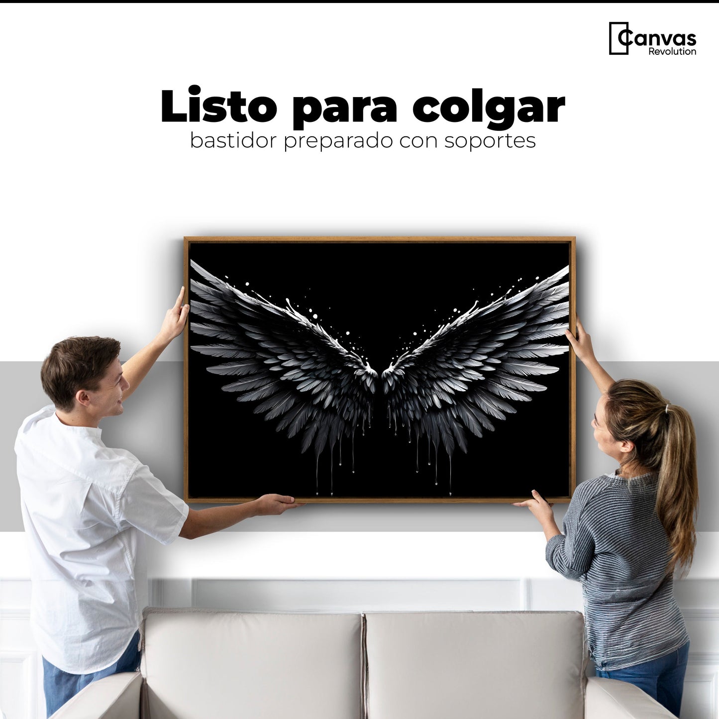 Cuadros Decorativos Canvas Revolution | Alas Esplendidas | Colgar