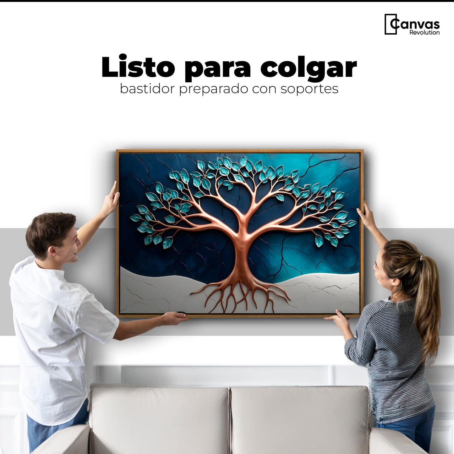 Cuadros Decorativos Canvas Revolution | Arbol Luminoso | Colgar