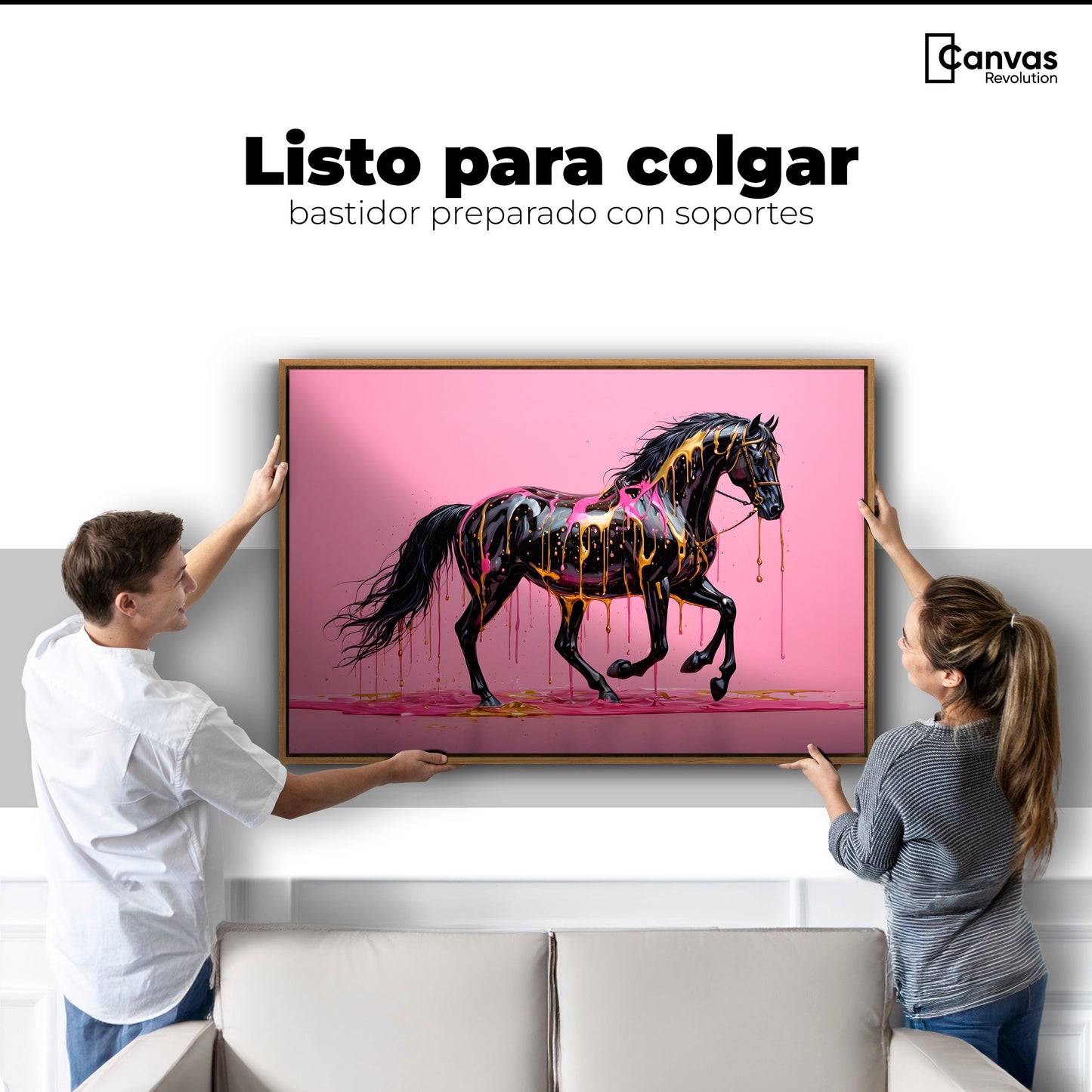 Cuadros Decorativos Canvas Revolution | Arte Equino Moderno | Colgar