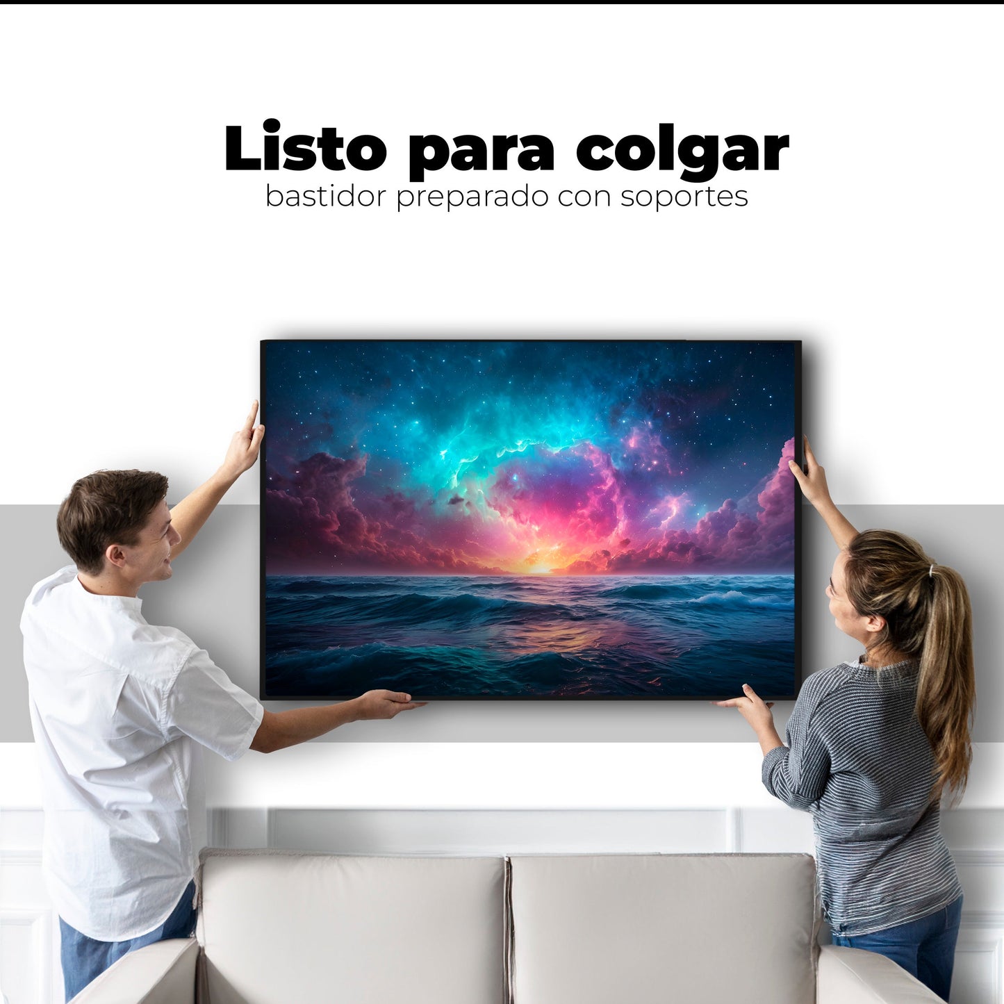 Cuadros Decorativos Canvas Revolution | Aurora Maritima | Colgar
