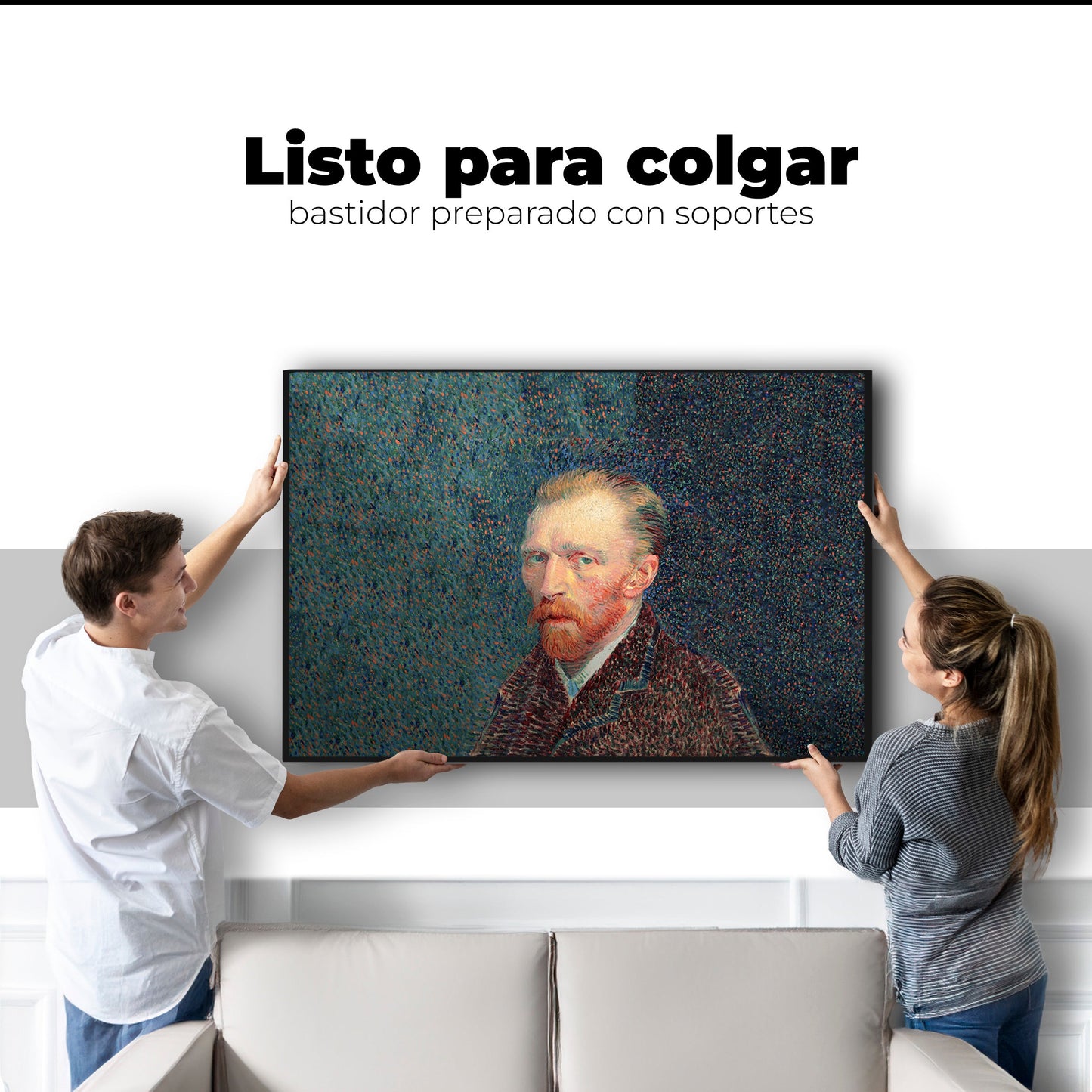Cuadros Decorativos Canvas Revolution | Autorretrato Por Vincent Van Gogh | Colgar