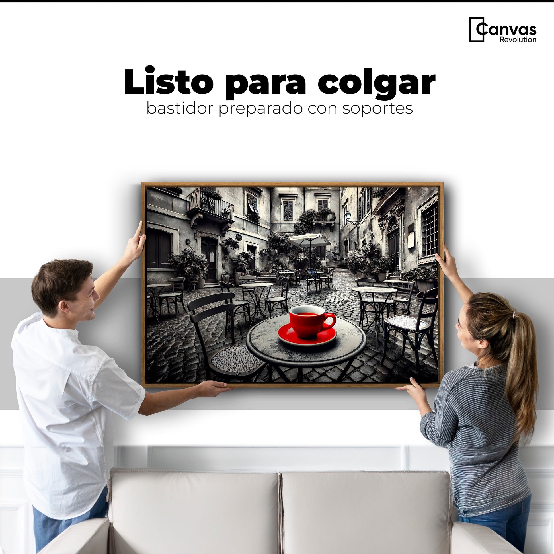 Cuadros Decorativos Canvas Revolution | Cafe Y Silencio | Colgar