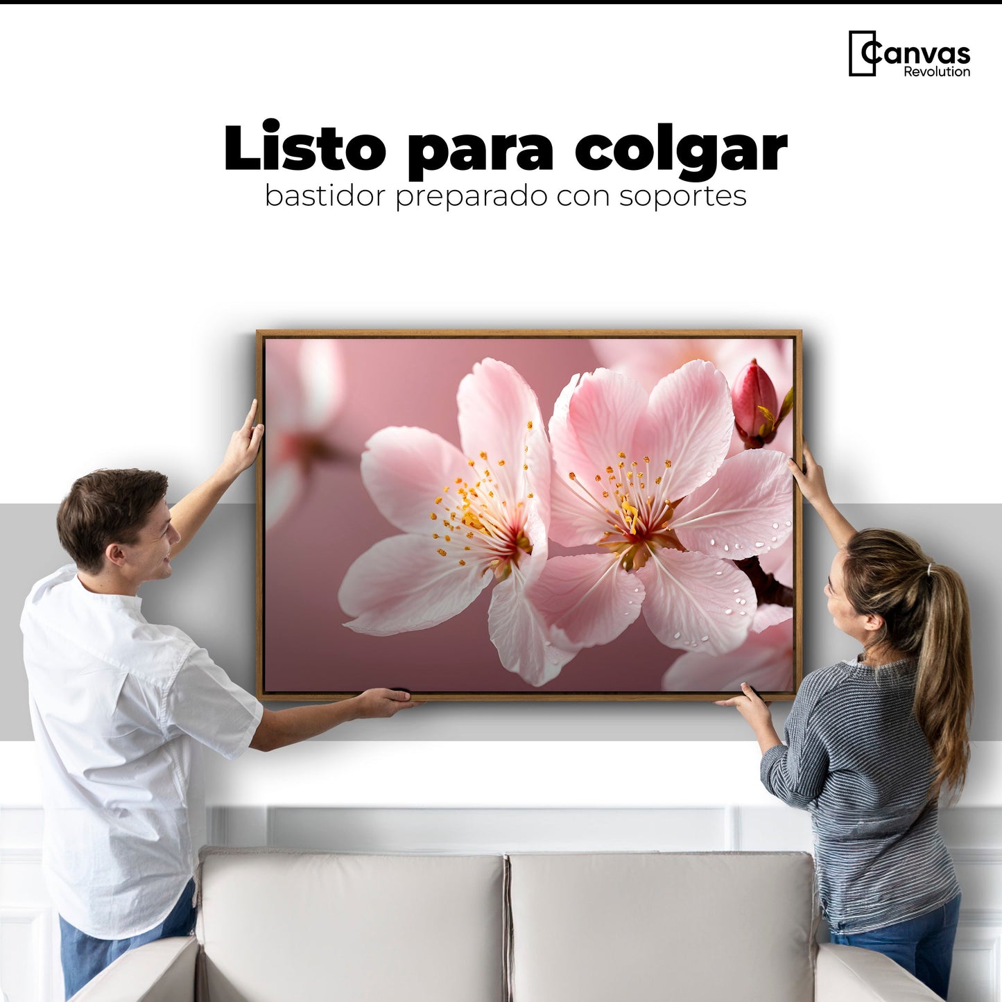 Cuadros Decorativos Canvas Revolution | Cerezo Rosado Flor | Colgar
