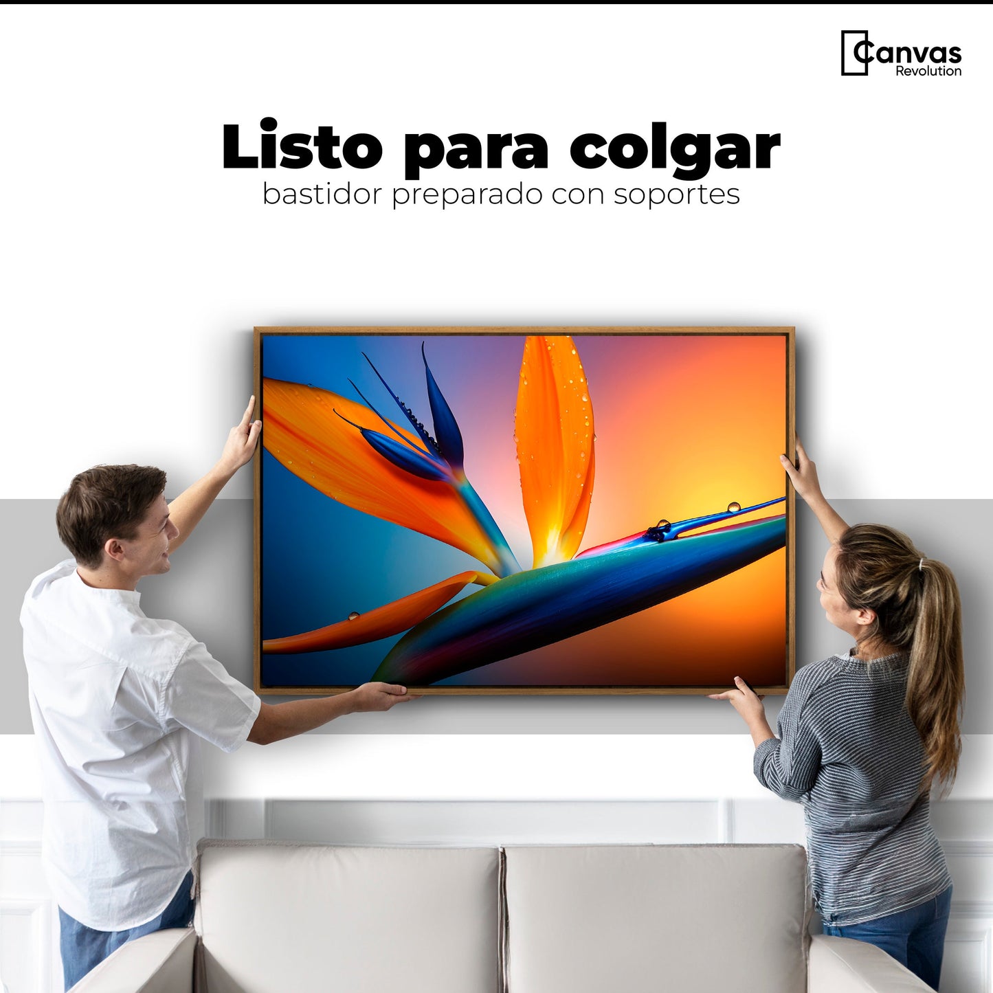 Cuadros Decorativos Canvas Revolution | Flor Paraiso Eterno | Colgar