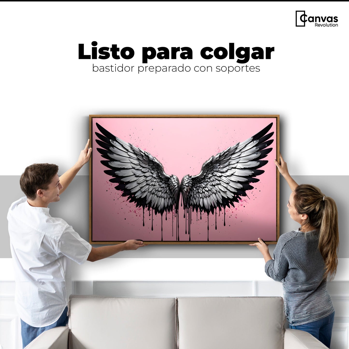 Cuadros Decorativos Canvas Revolution | Luz De Angeles | Colgar