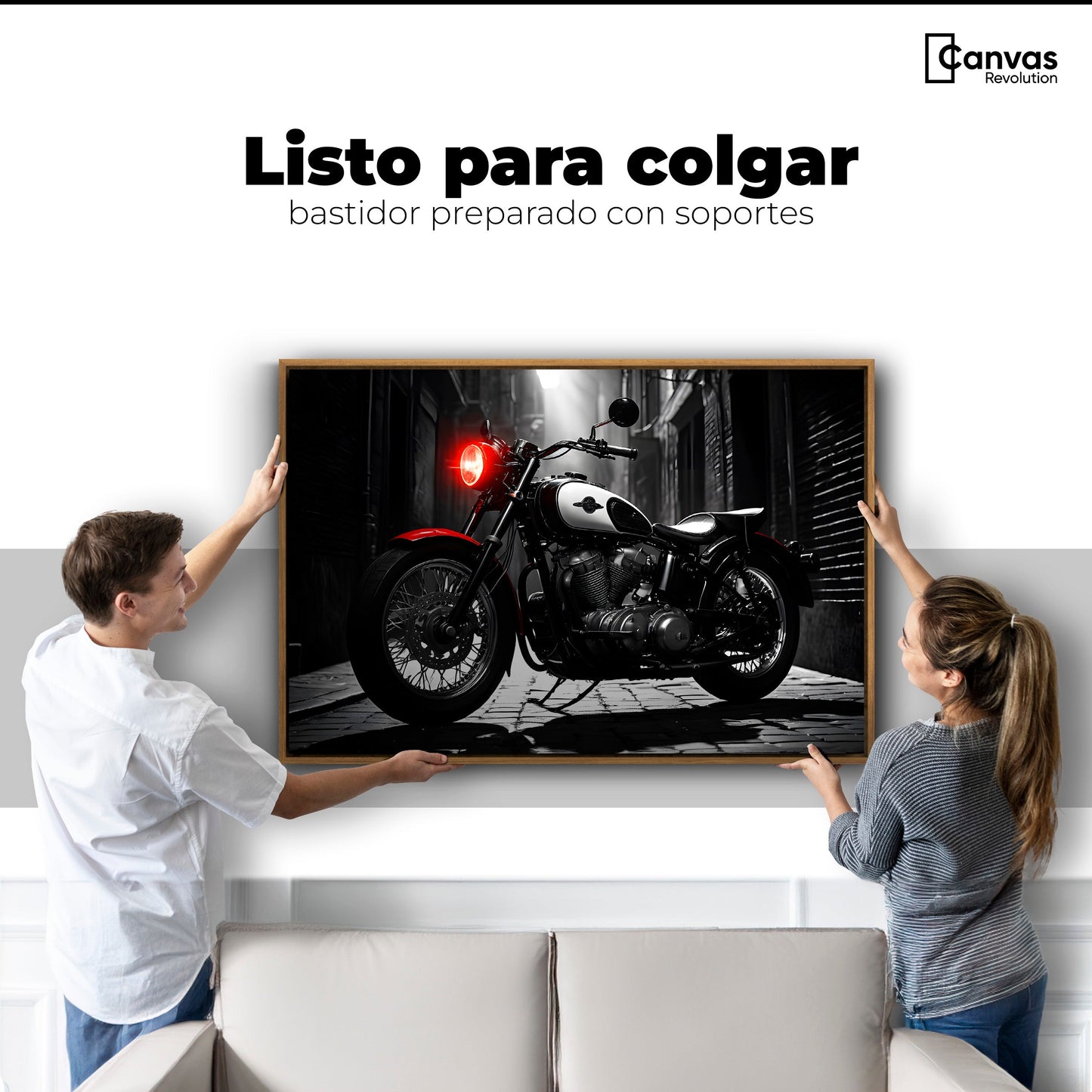 Cuadros Decorativos Canvas Revolution | Resplandor Vintage | Colgar