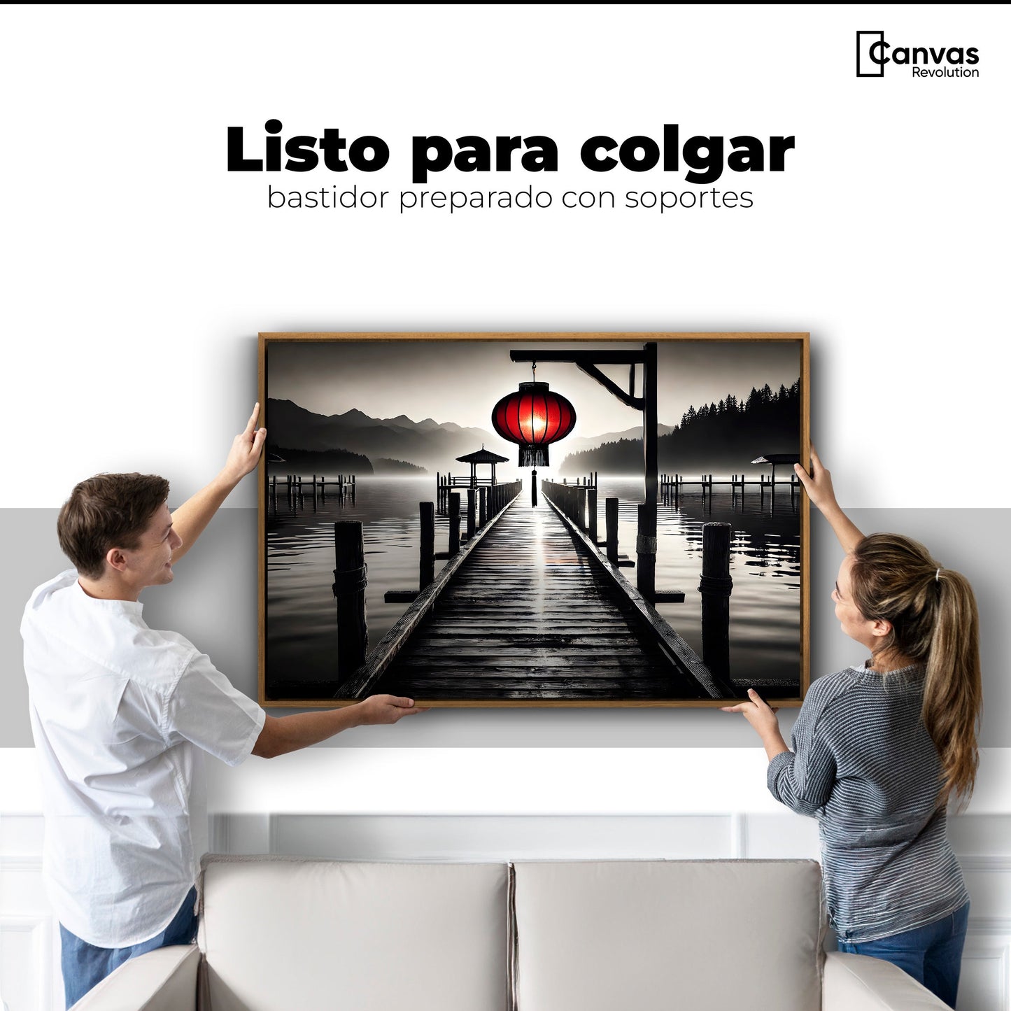Cuadros Decorativos Canvas Revolution | Rojo En El Muelle | Colgar