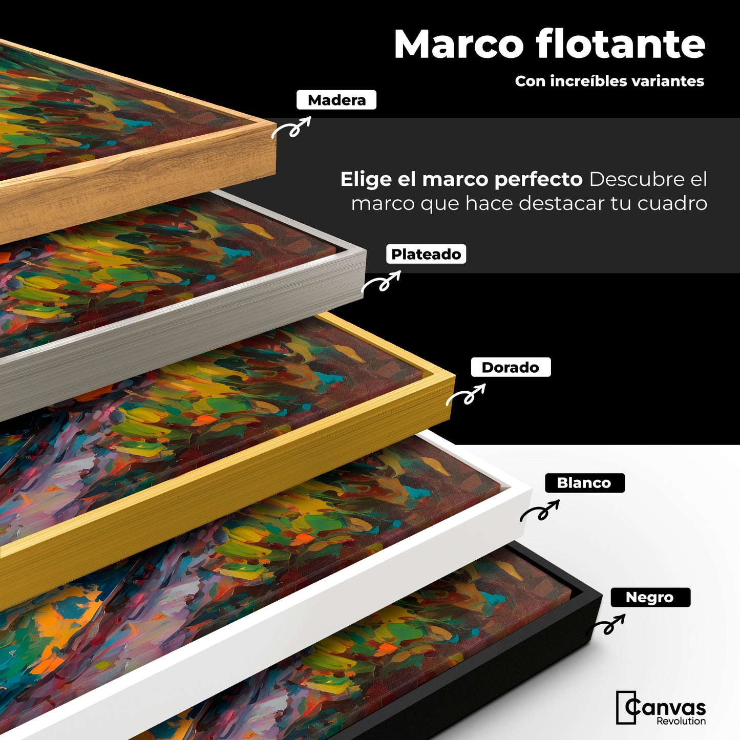 Cuadros Decorativos Canvas Revolution | Atardecer Lago | ColoresMarco