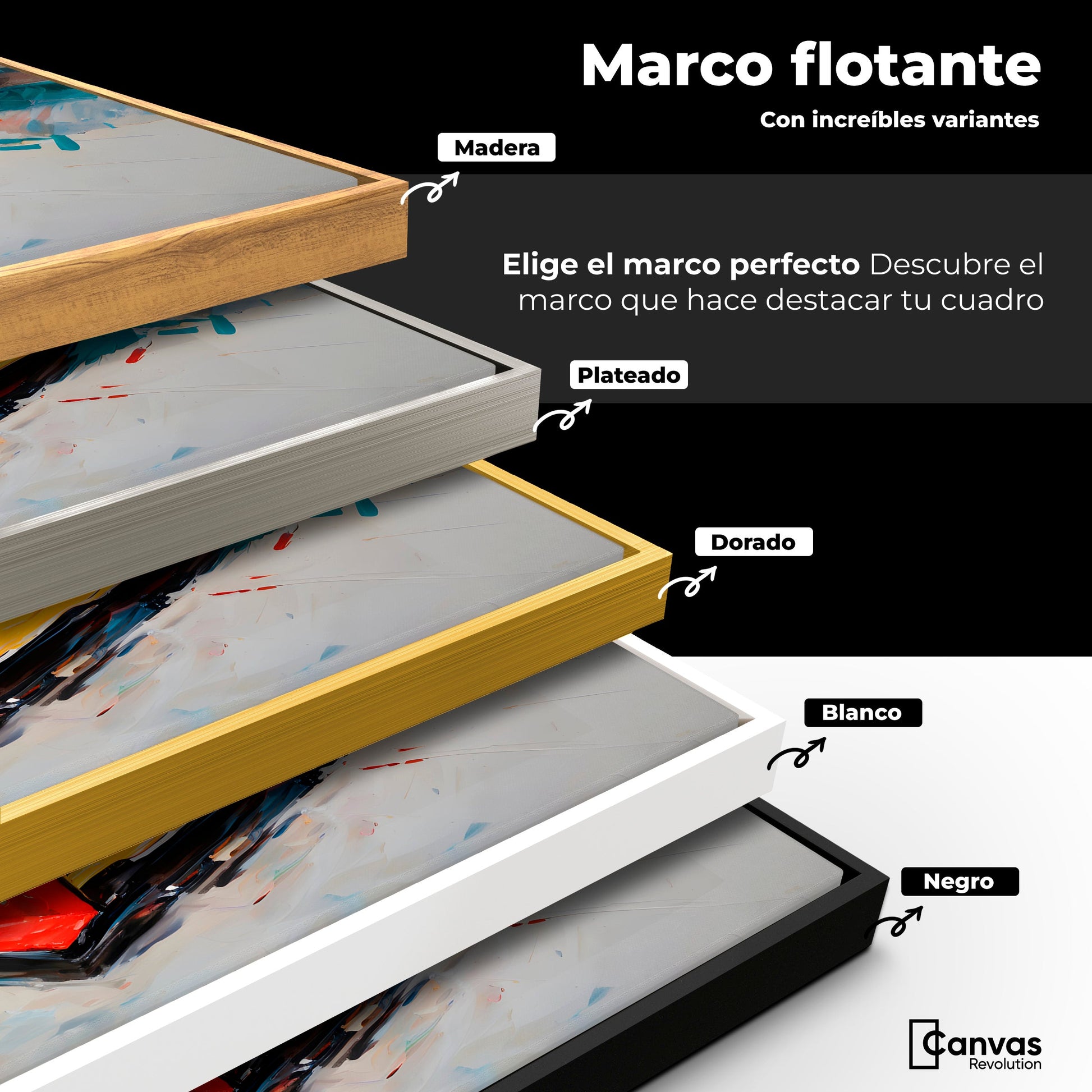 Cuadros Decorativos Canvas Revolution | F1 Carrera Colorida | ColoresMarco