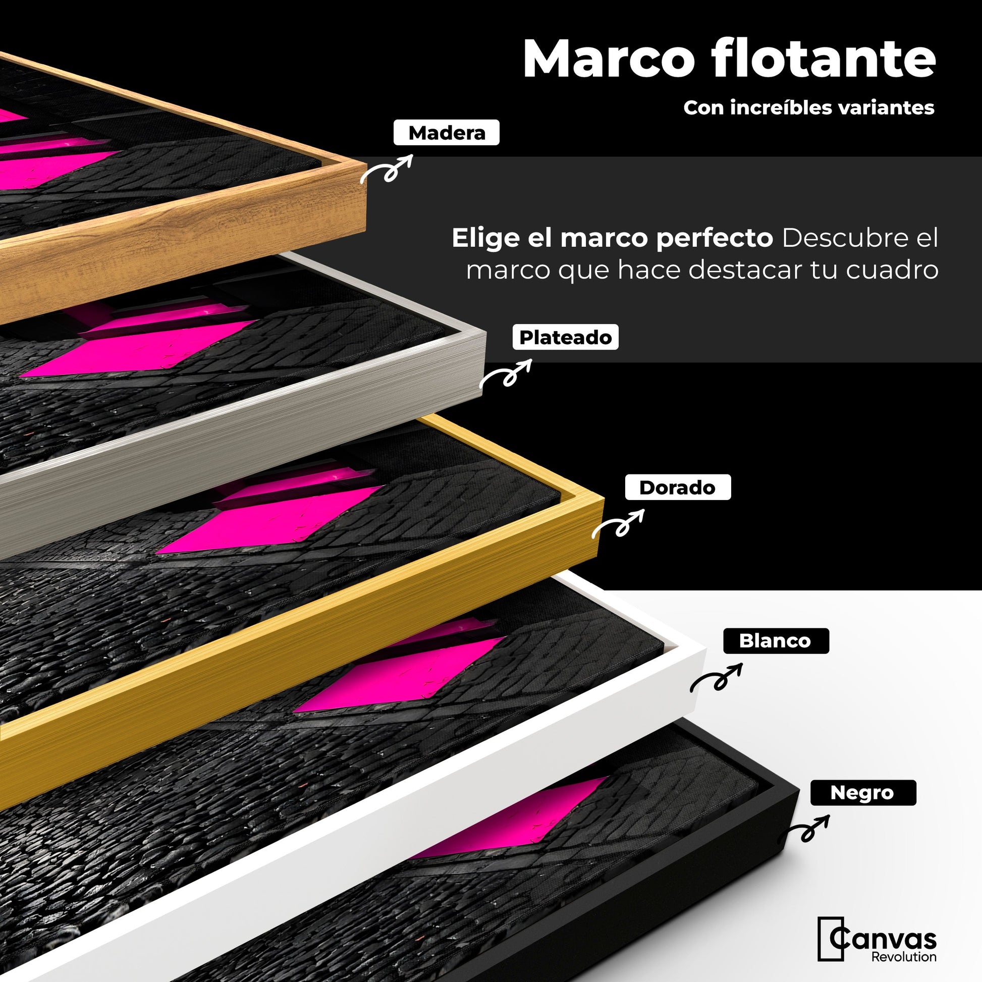 Cuadros Decorativos Canvas Revolution | Neon En La Noche | ColoresMarco