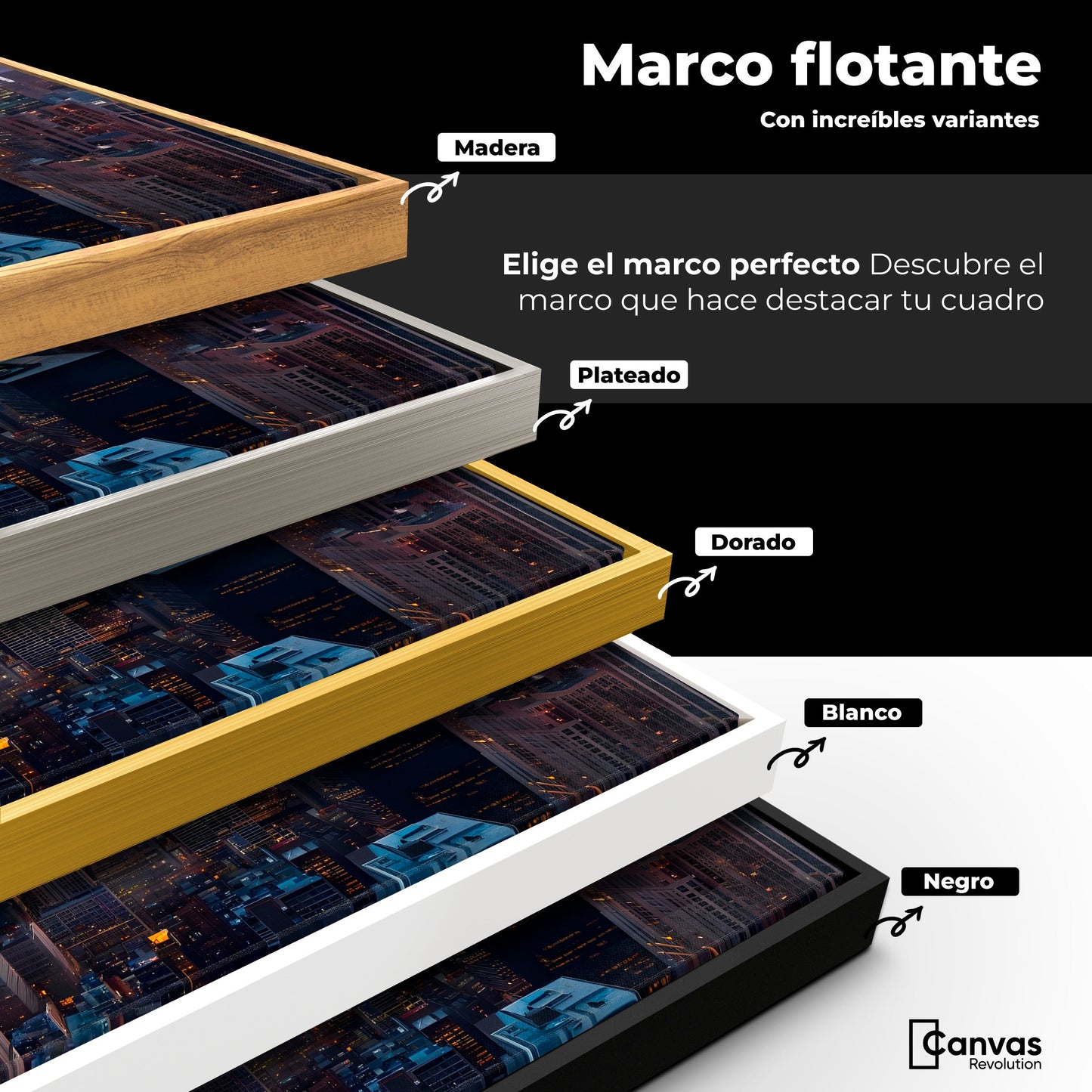 Cuadros Decorativos Canvas Revolution | Urbanidad Galactica | ColoresMarco