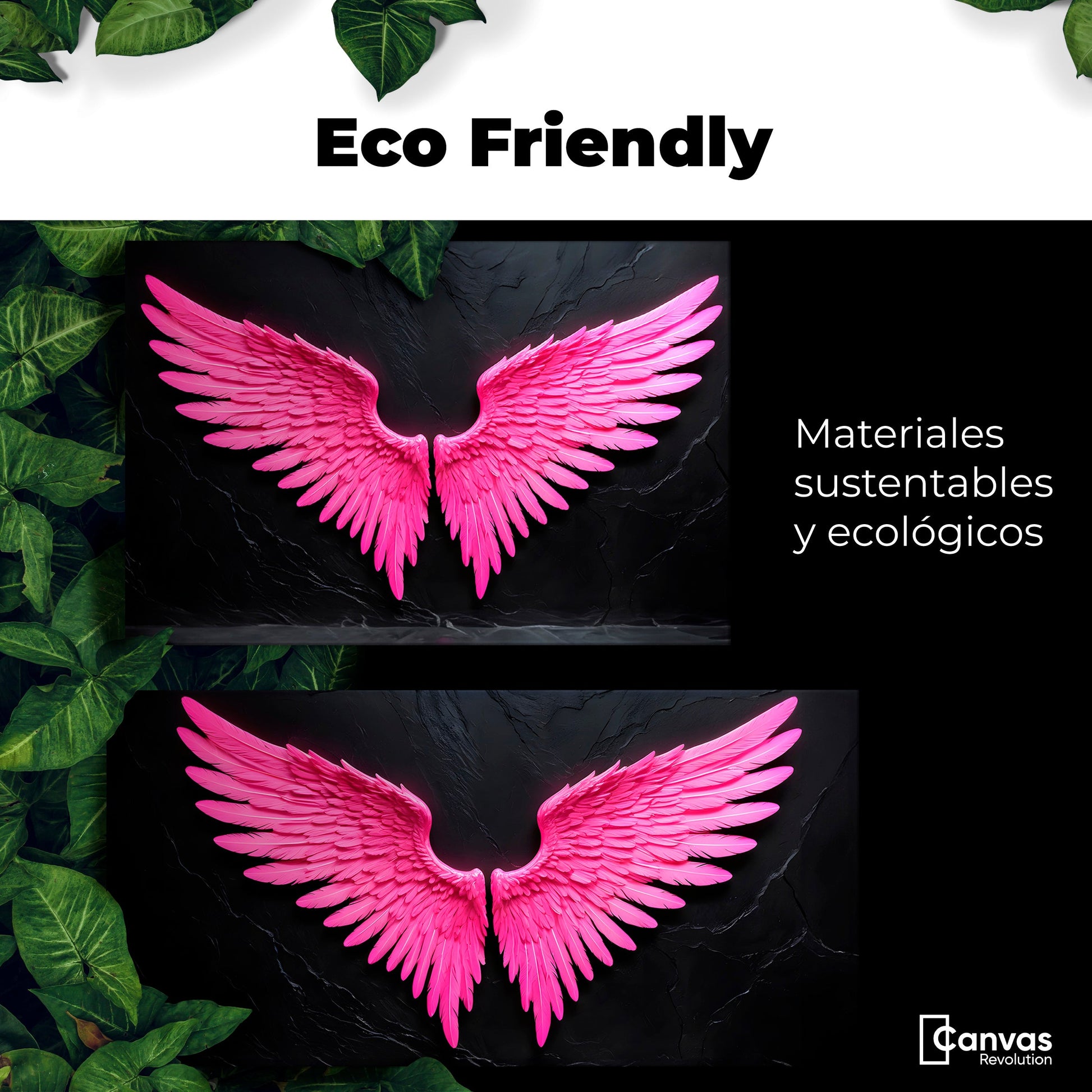 Cuadros Decorativos Canvas Revolution | Alas Angel Solar | EcoFriendly