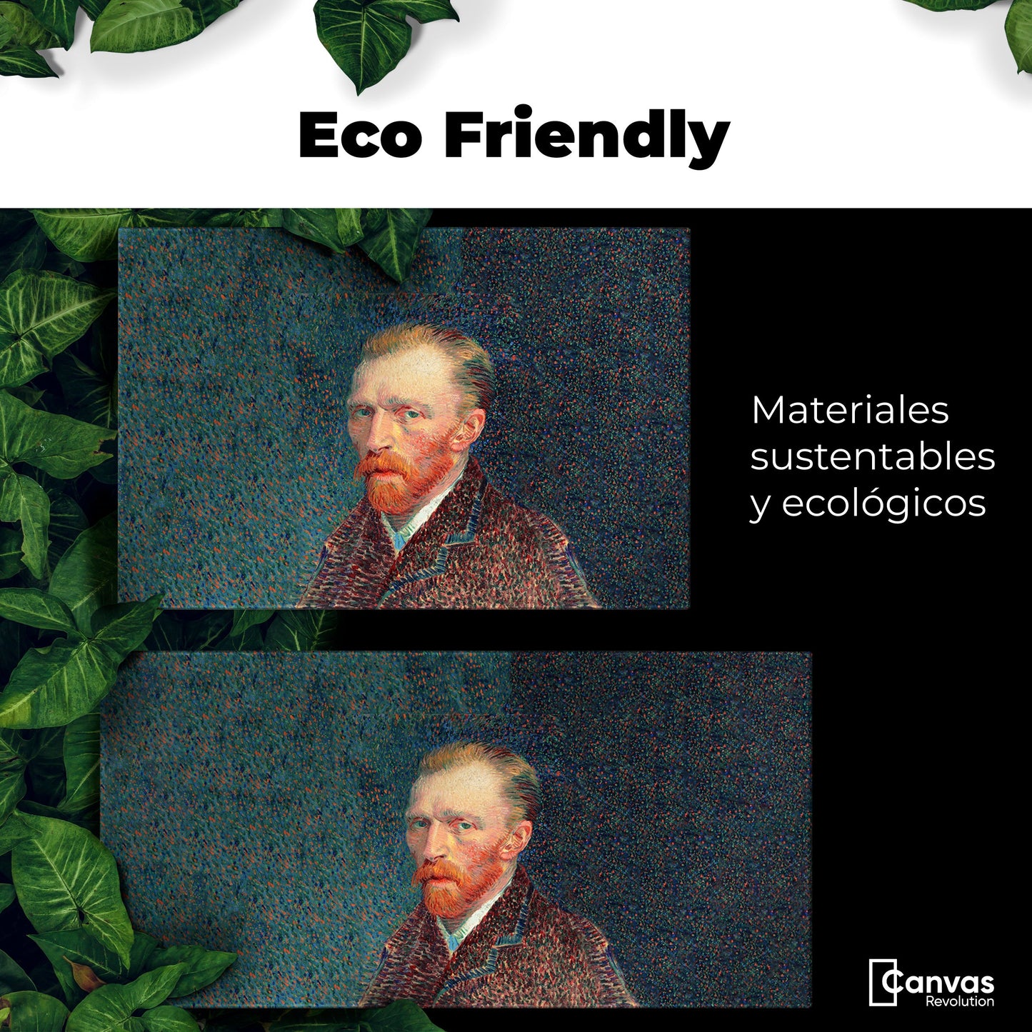 Cuadros Decorativos Canvas Revolution | Autorretrato Por Vincent Van Gogh | EcoFriendly