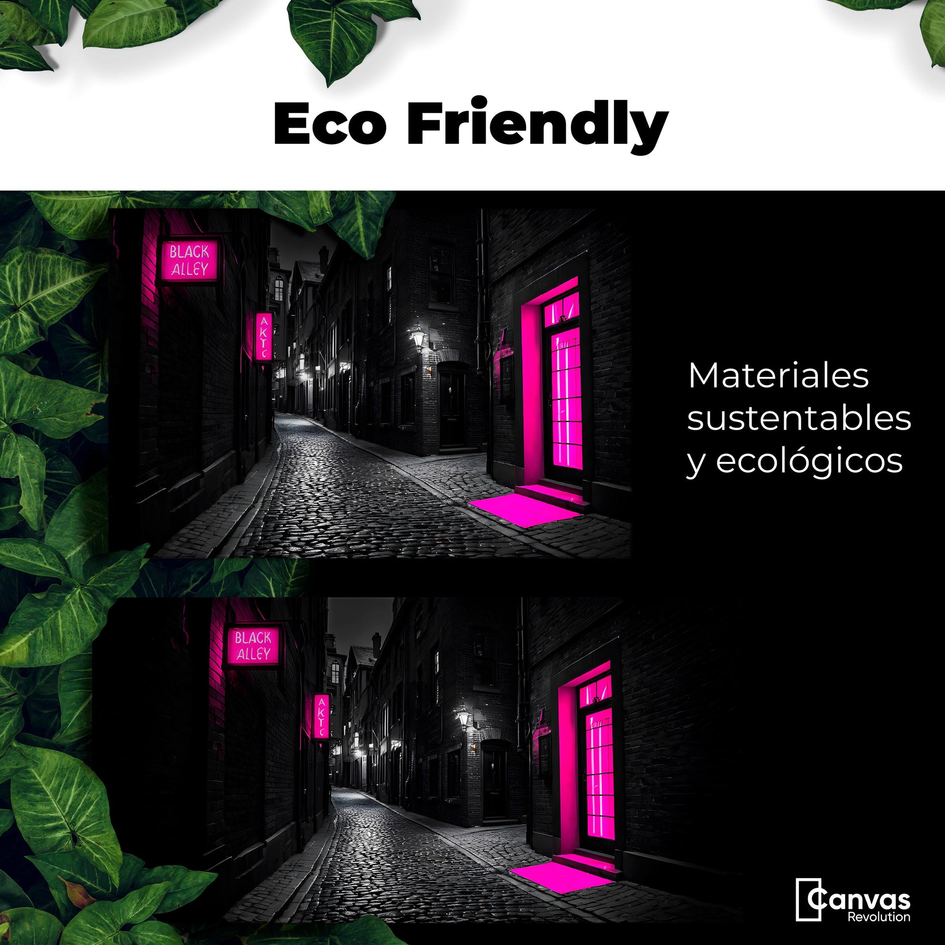 Cuadros Decorativos Canvas Revolution | Neon En La Noche | EcoFriendly