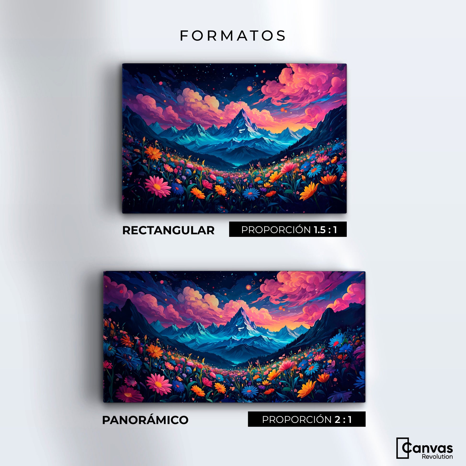 Cuadros Decorativos Canvas Revolution | Paisaje Colorido | Formatos