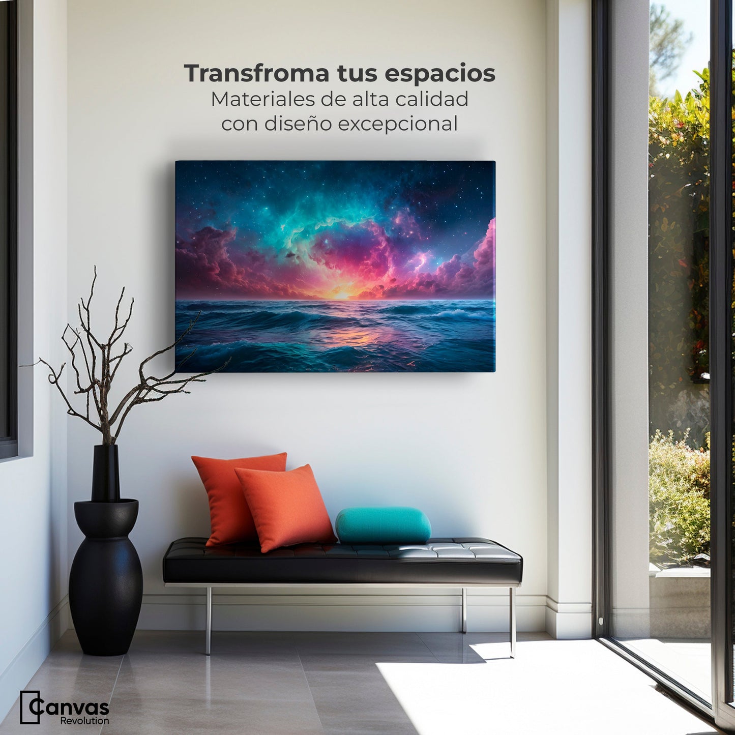 Cuadros Decorativos Canvas Revolution | Aurora Maritima | Montaje1