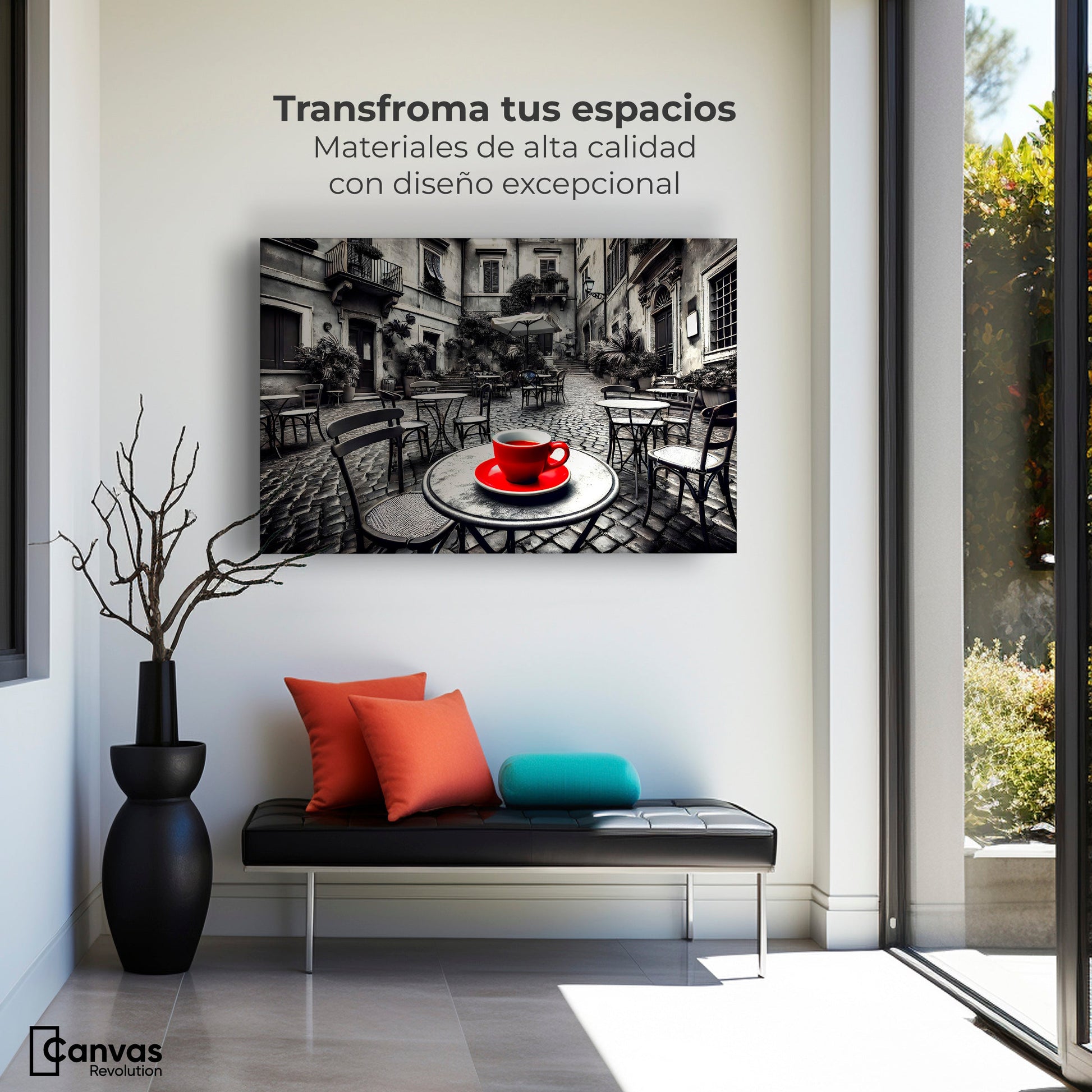 Cuadros Decorativos Canvas Revolution | Cafe Y Silencio | Montaje1