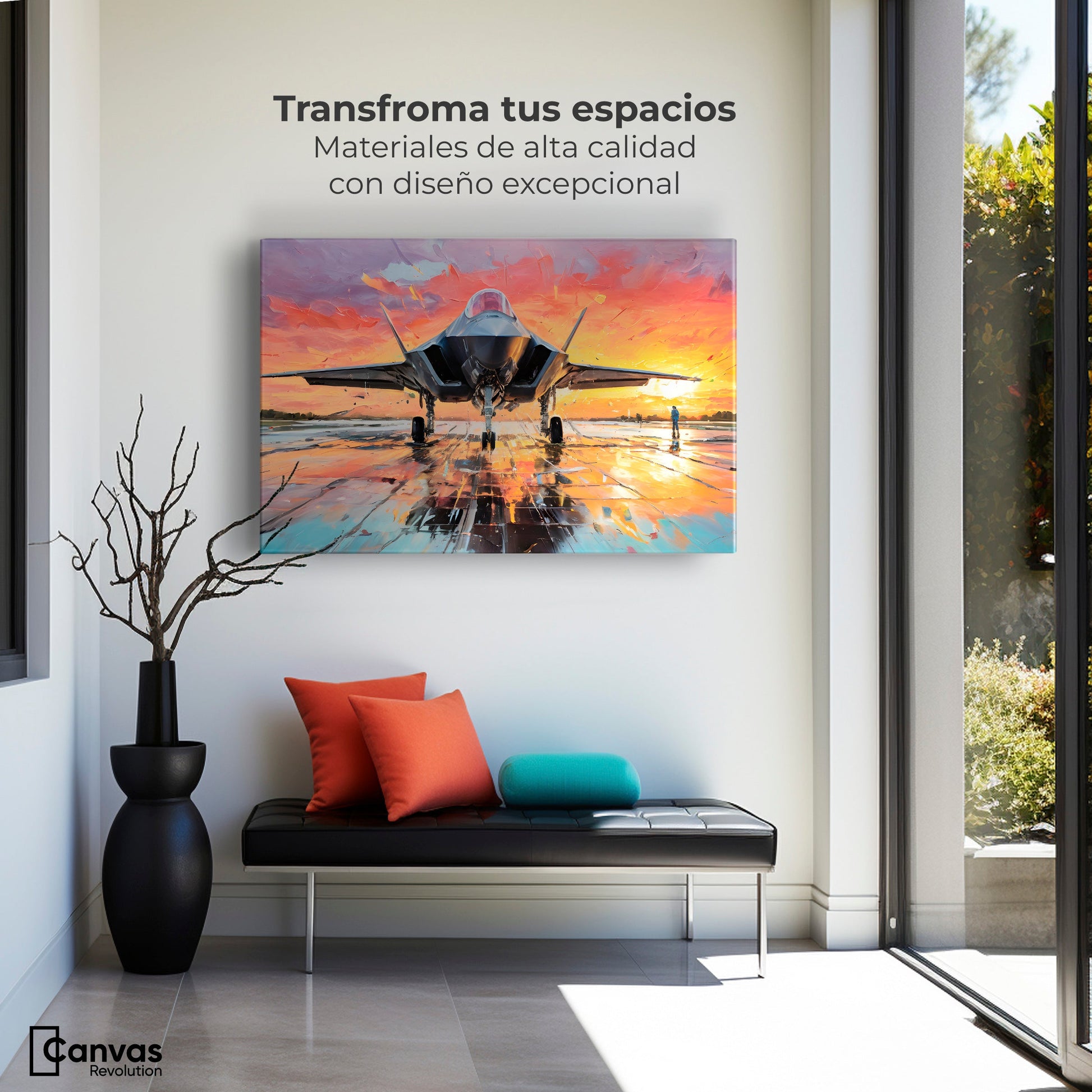 Cuadros Decorativos Canvas Revolution | Cromatismo Aereo | Montaje1