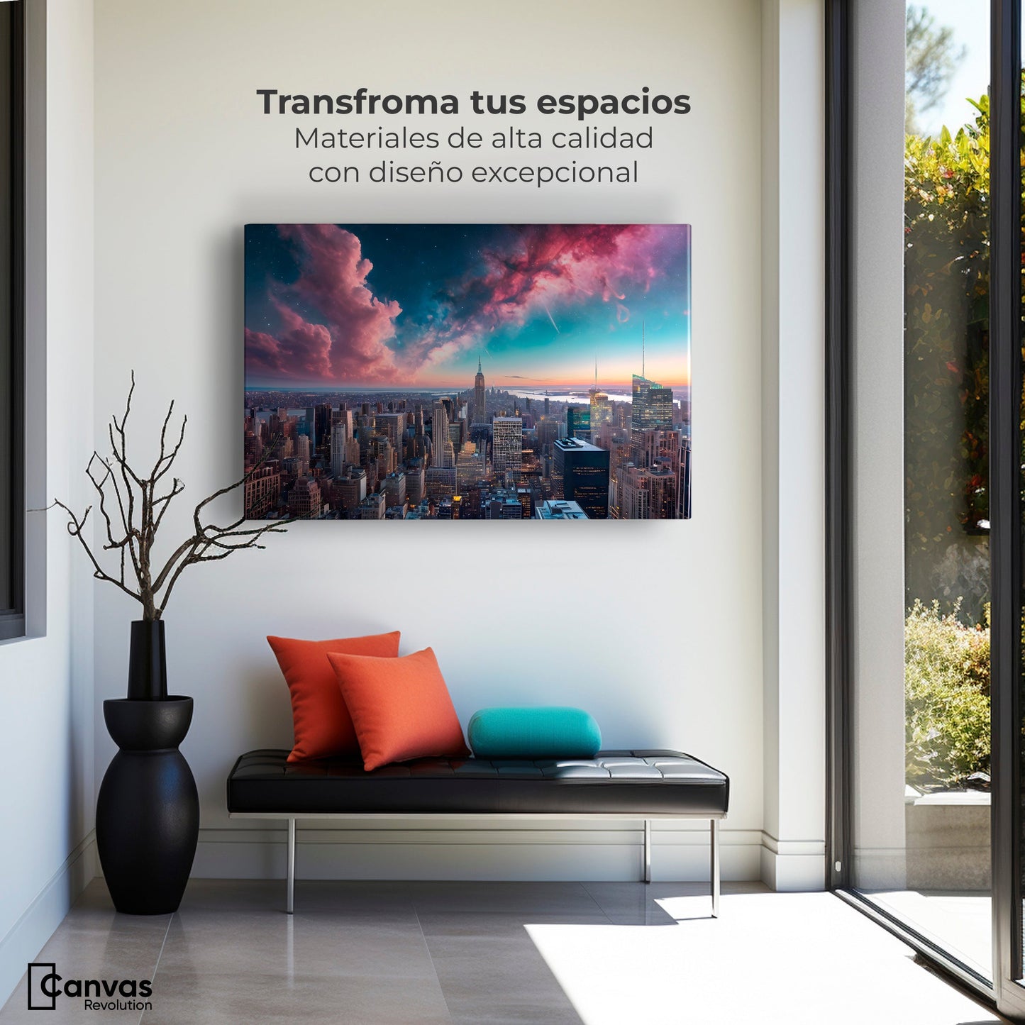 Cuadros Decorativos Canvas Revolution | Urbanidad Galactica | Montaje1