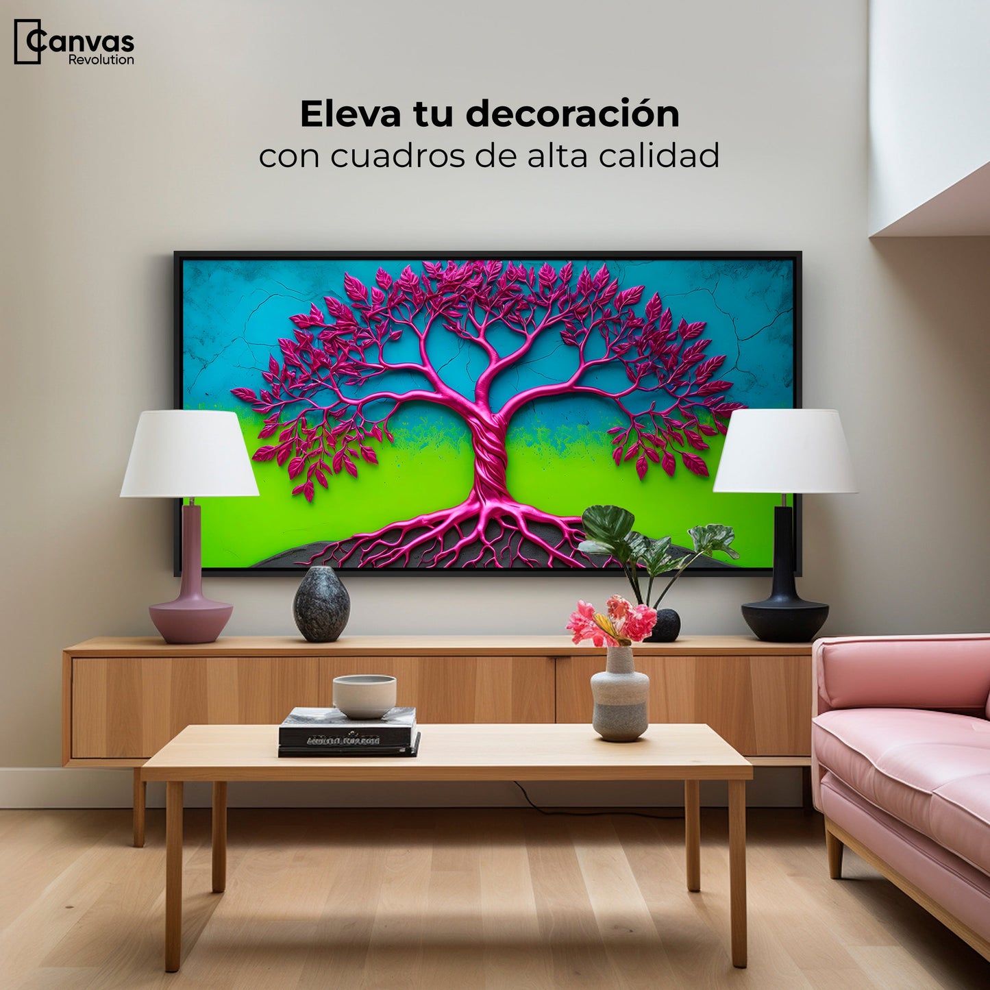 Cuadros Decorativos Canvas Revolution | Arbol Vida Mistico | Montaje2