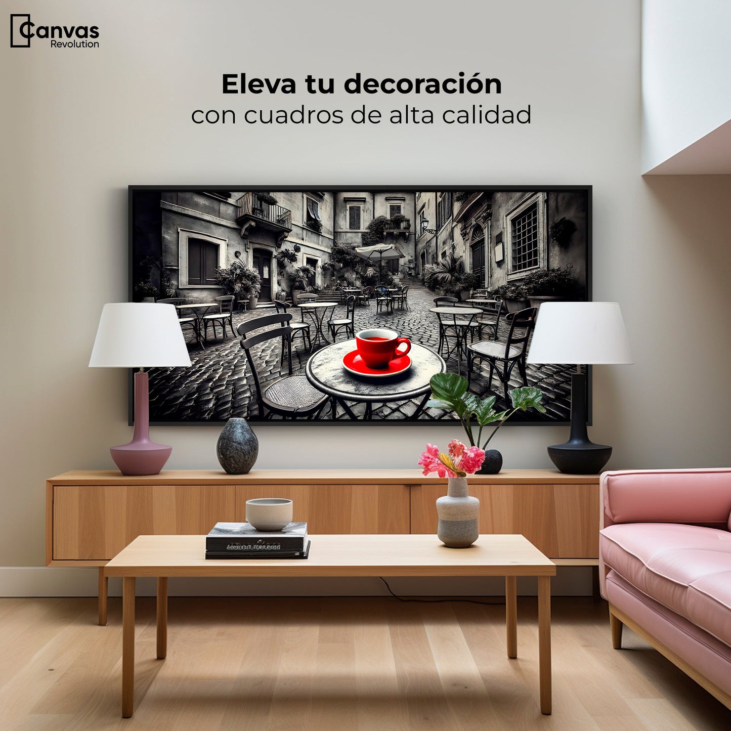 Cuadros Decorativos Canvas Revolution | Cafe Y Silencio | Montaje2