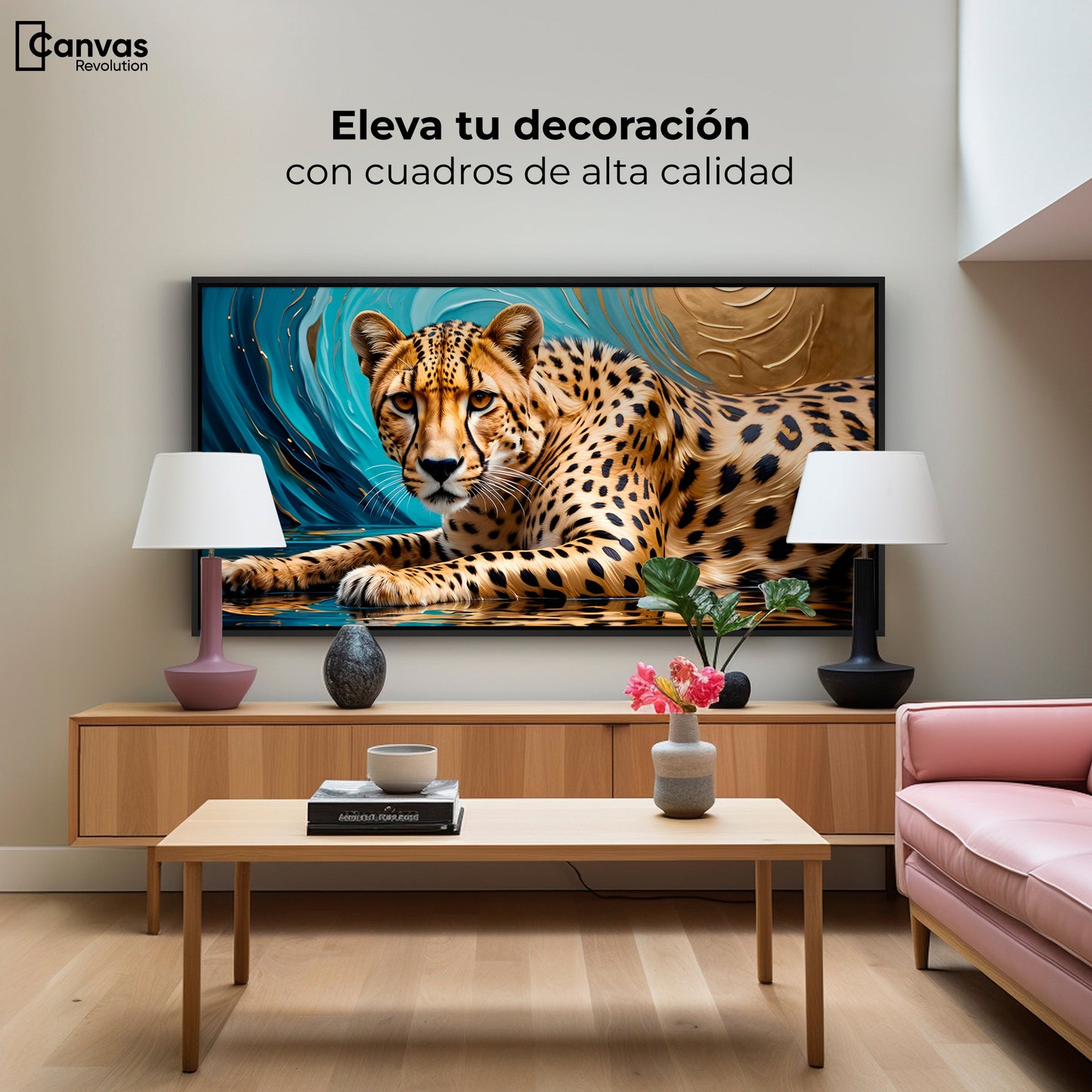 Cuadros Decorativos Canvas Revolution | Chita Majestuosa | Montaje2