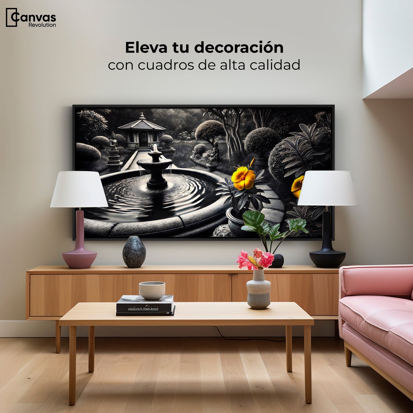 Cuadros Decorativos Canvas Revolution | Florecer Y Fluir | Montaje2