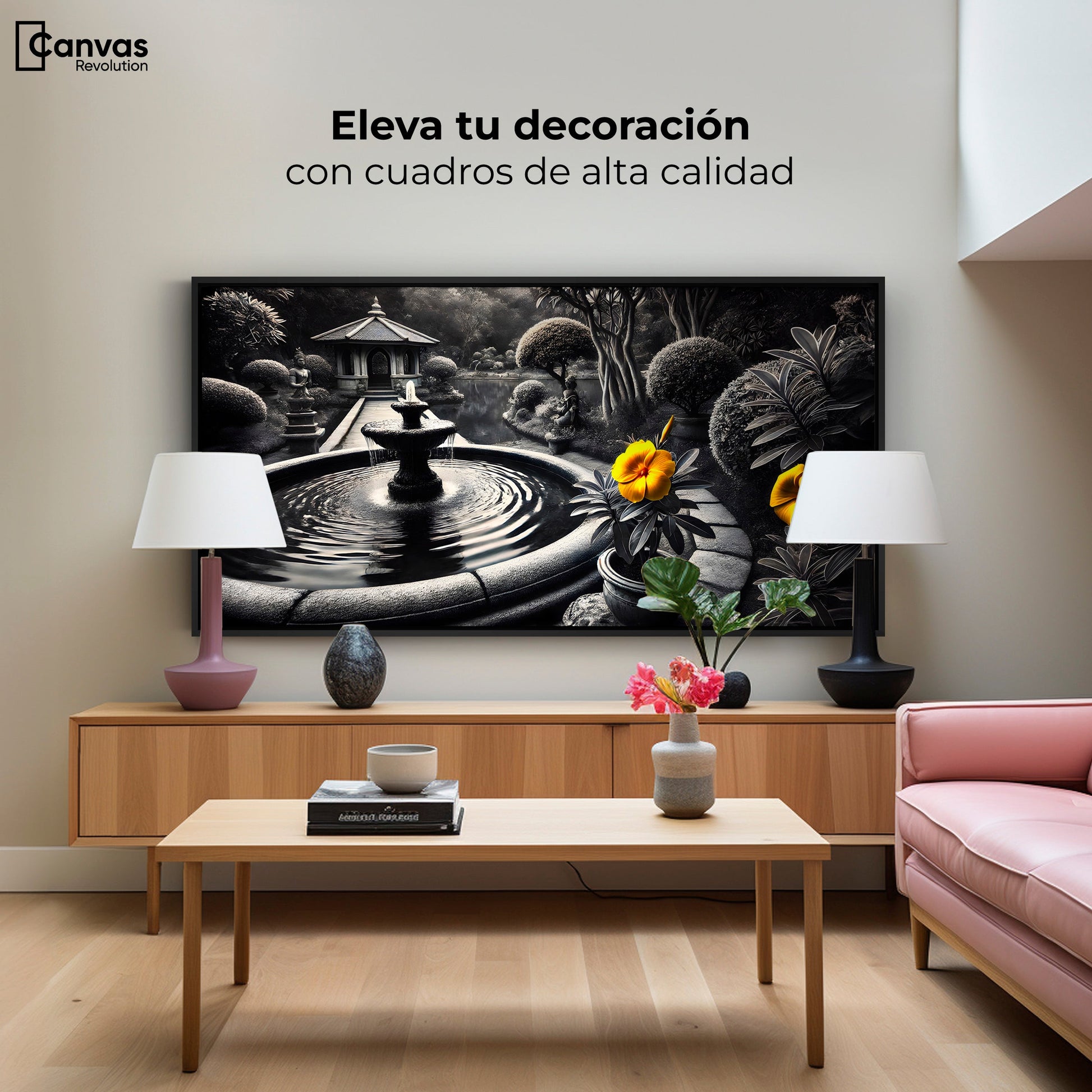 Cuadros Decorativos Canvas Revolution | Florecer Y Fluir | Montaje2