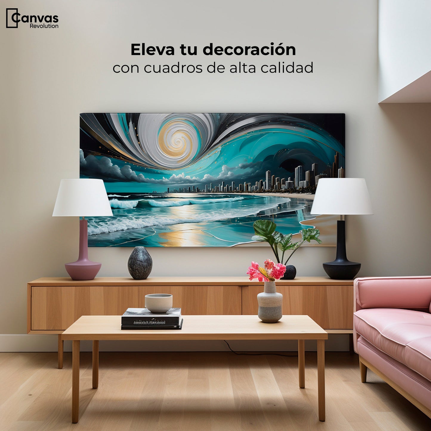 Cuadros Decorativos Canvas Revolution | Playa Y Serenidad | Montaje2