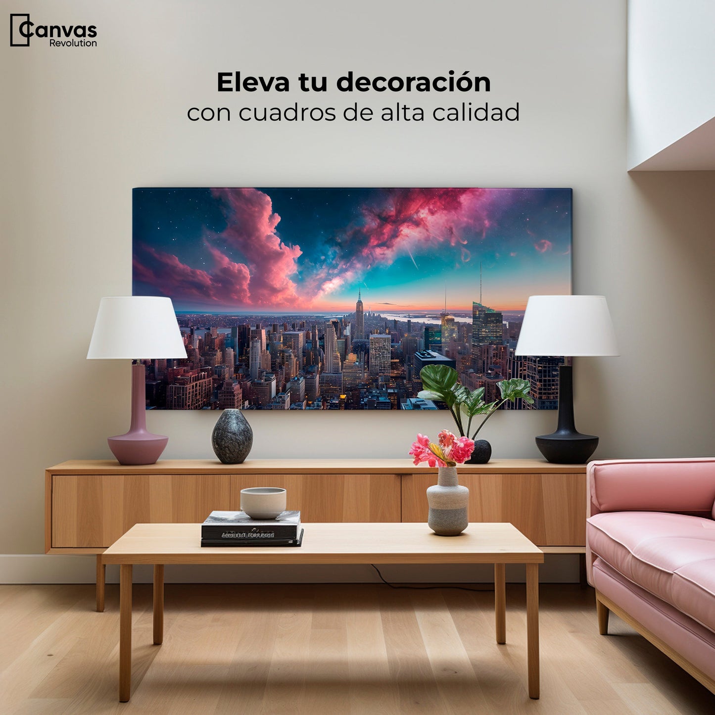 Cuadros Decorativos Canvas Revolution | Urbanidad Galactica | Montaje2