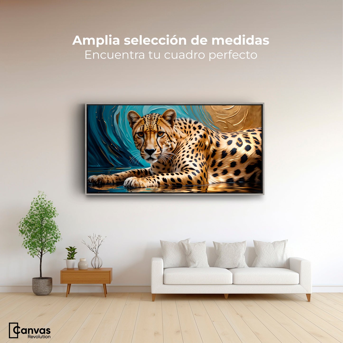 Cuadros Decorativos Canvas Revolution | Chita Majestuosa | Montaje3