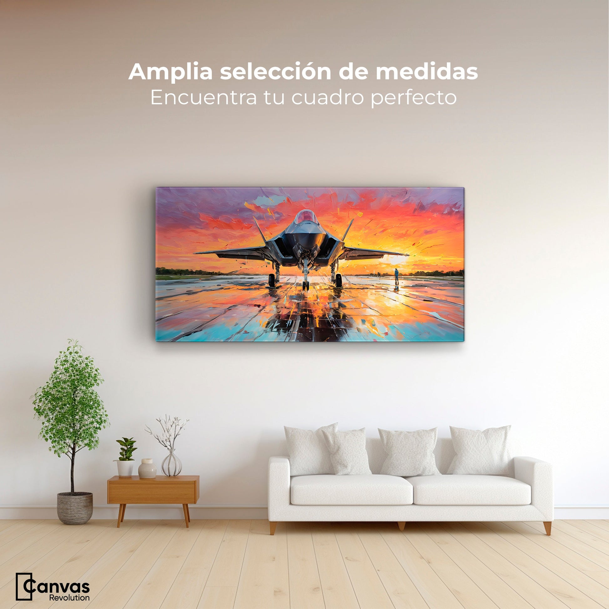 Cuadros Decorativos Canvas Revolution | Cromatismo Aereo | Montaje3