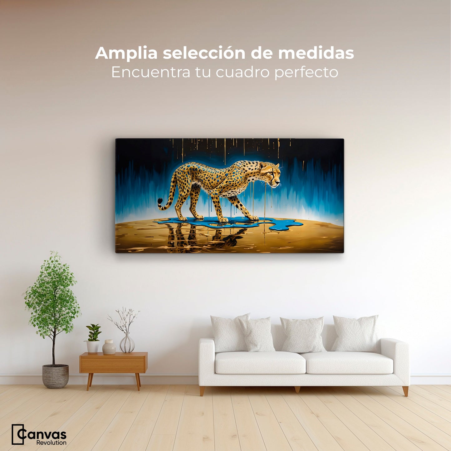 Cuadros Decorativos Canvas Revolution | Elegancia Felina | Montaje3