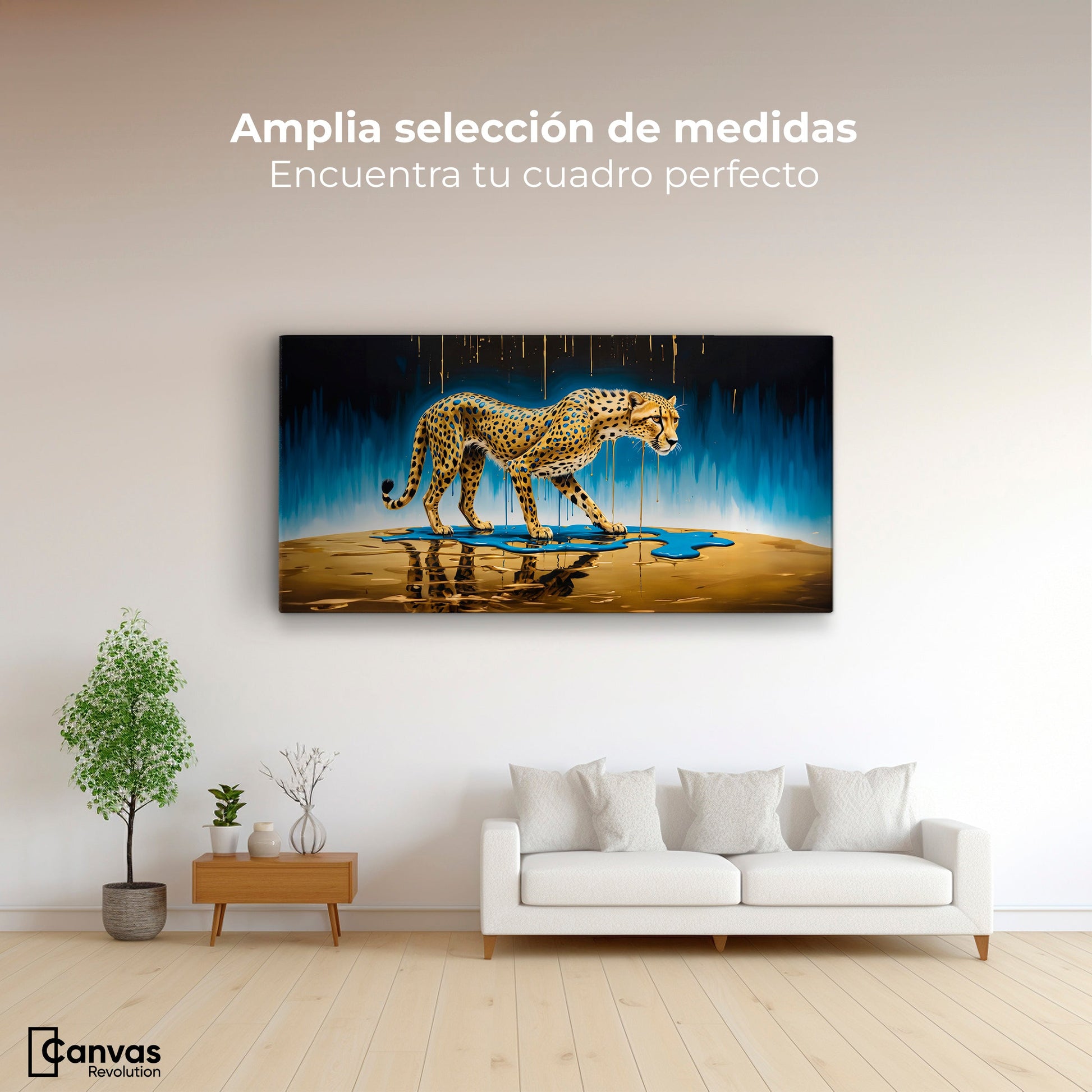 Cuadros Decorativos Canvas Revolution | Elegancia Felina | Montaje3