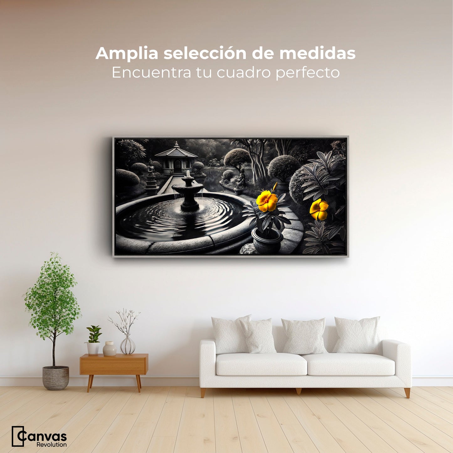 Cuadros Decorativos Canvas Revolution | Florecer Y Fluir | Montaje3