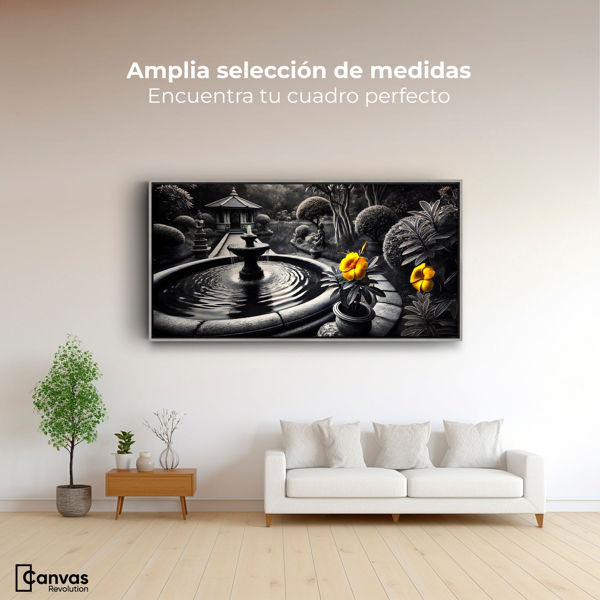 Cuadros Decorativos Canvas Revolution | Florecer Y Fluir | Montaje3