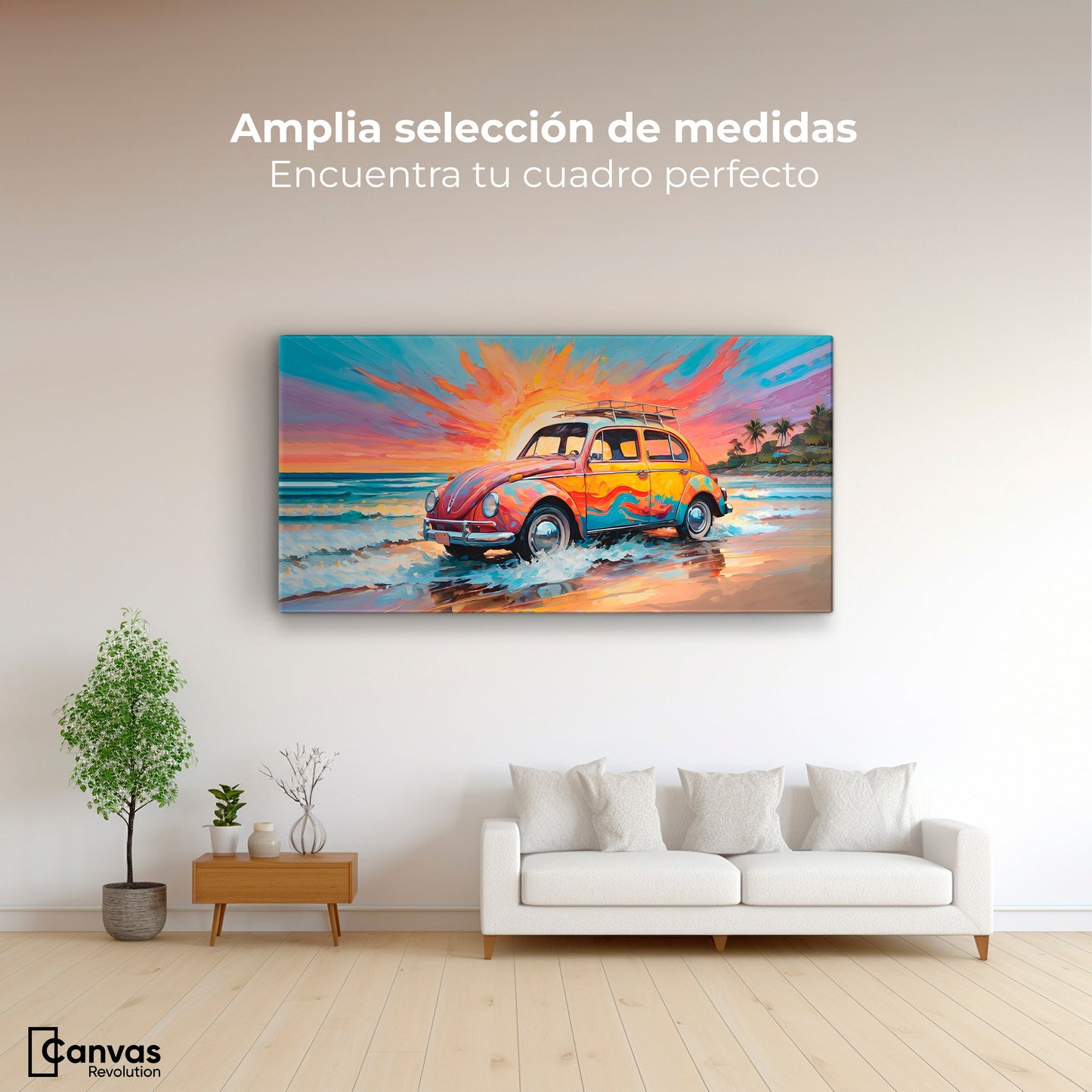 Cuadros Decorativos Canvas Revolution | Rodando Verano | Montaje3