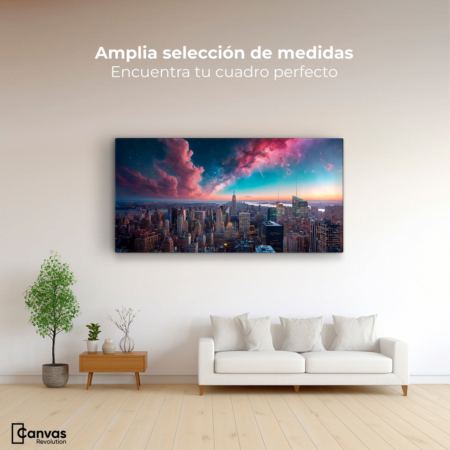 Cuadros Decorativos Canvas Revolution | Urbanidad Galactica | Montaje3