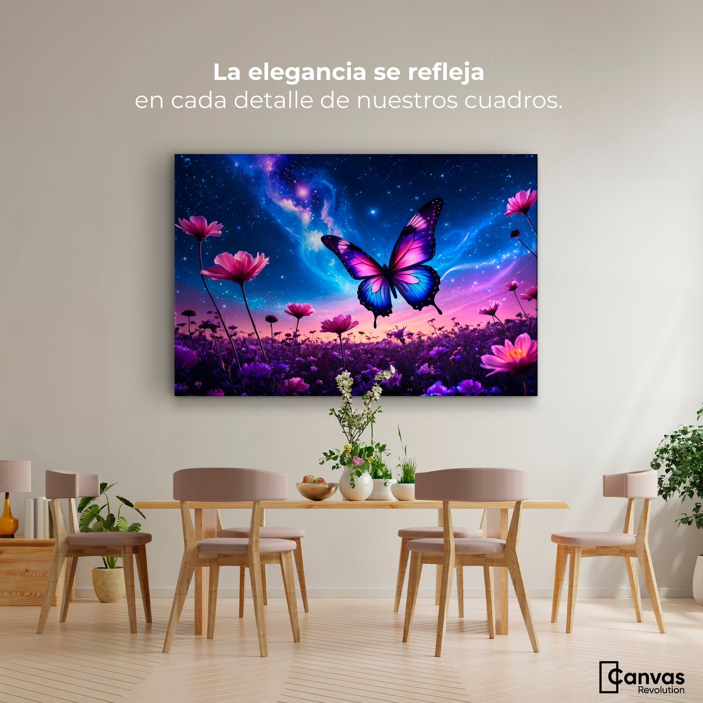 Cuadros Decorativos Canvas Revolution | Alas En El Silencio | Montaje4