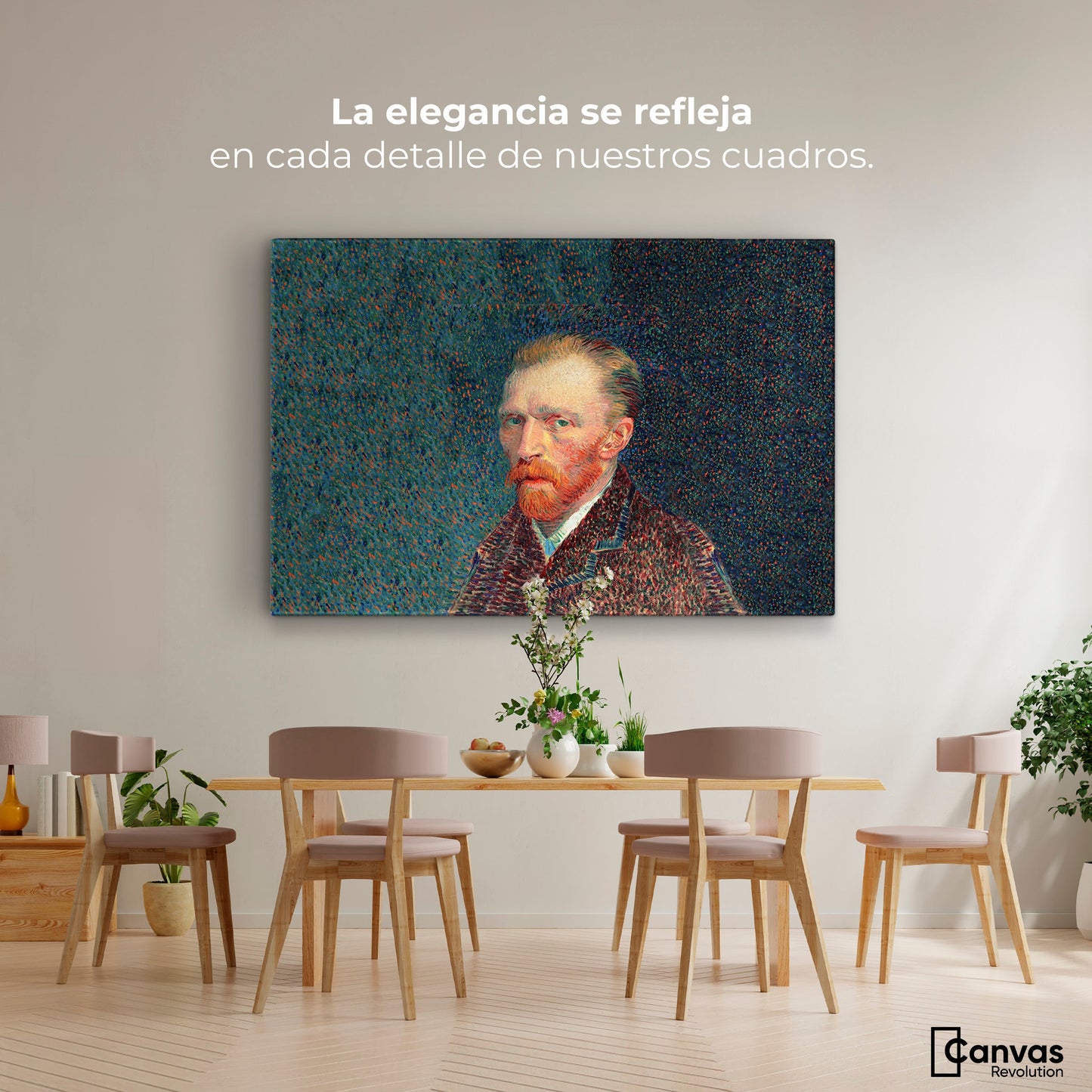 Cuadros Decorativos Canvas Revolution | Autorretrato Por Vincent Van Gogh | Montaje4