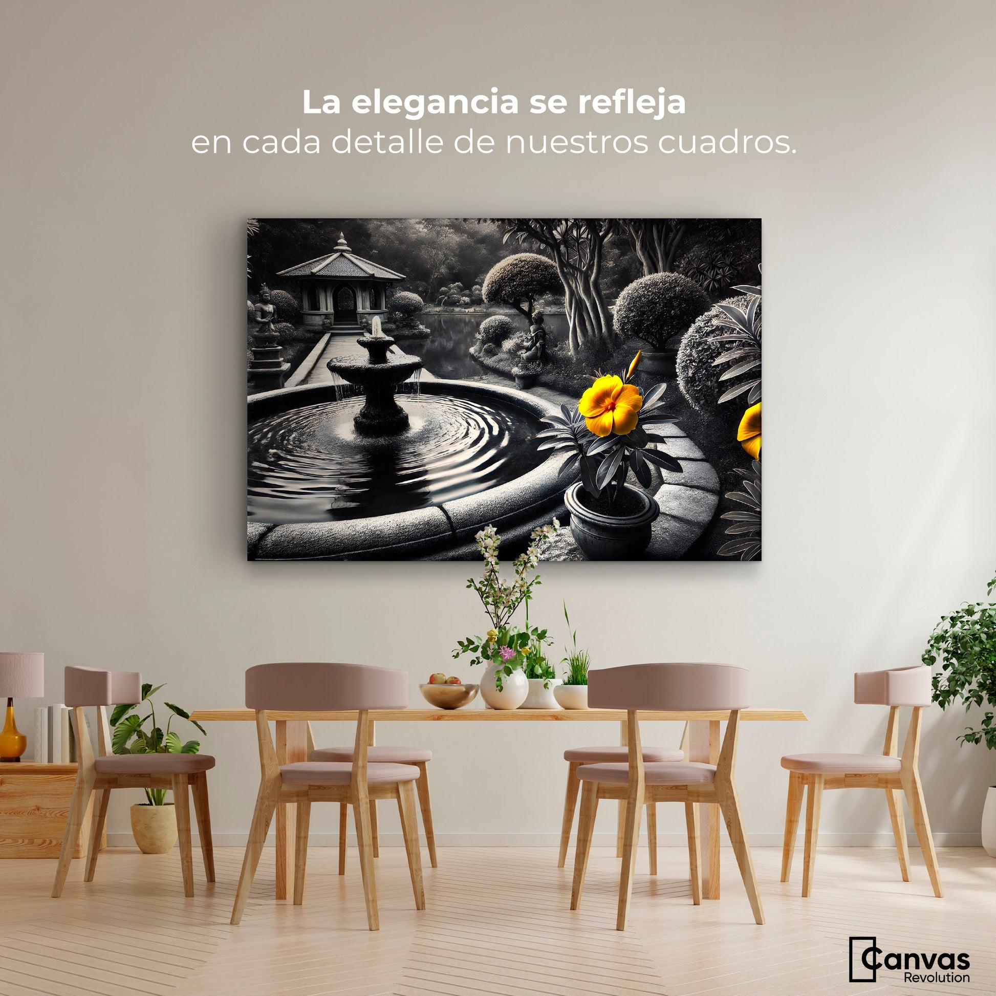 Cuadros Decorativos Canvas Revolution | Florecer Y Fluir | Montaje4