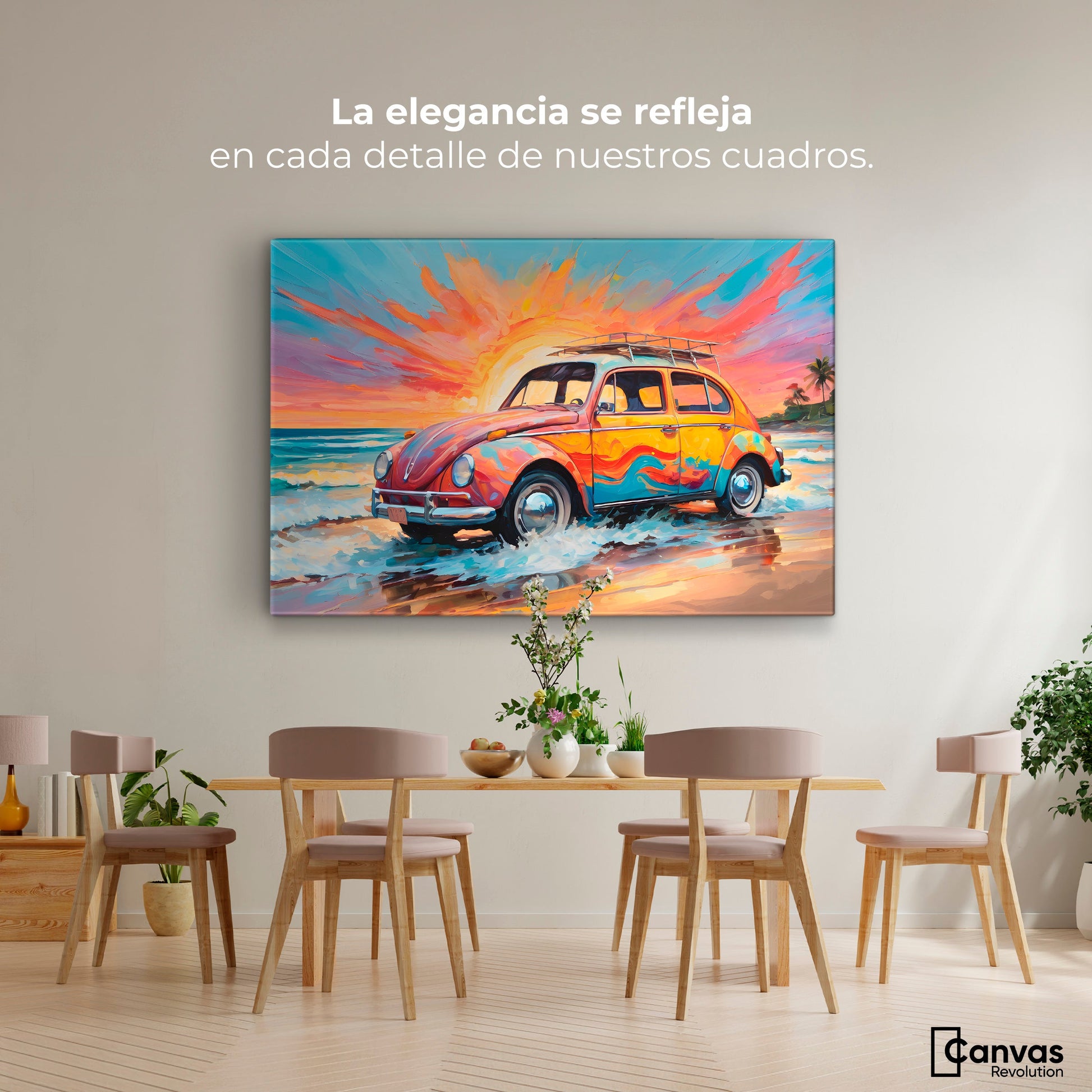 Cuadros Decorativos Canvas Revolution | Rodando Verano | Montaje4