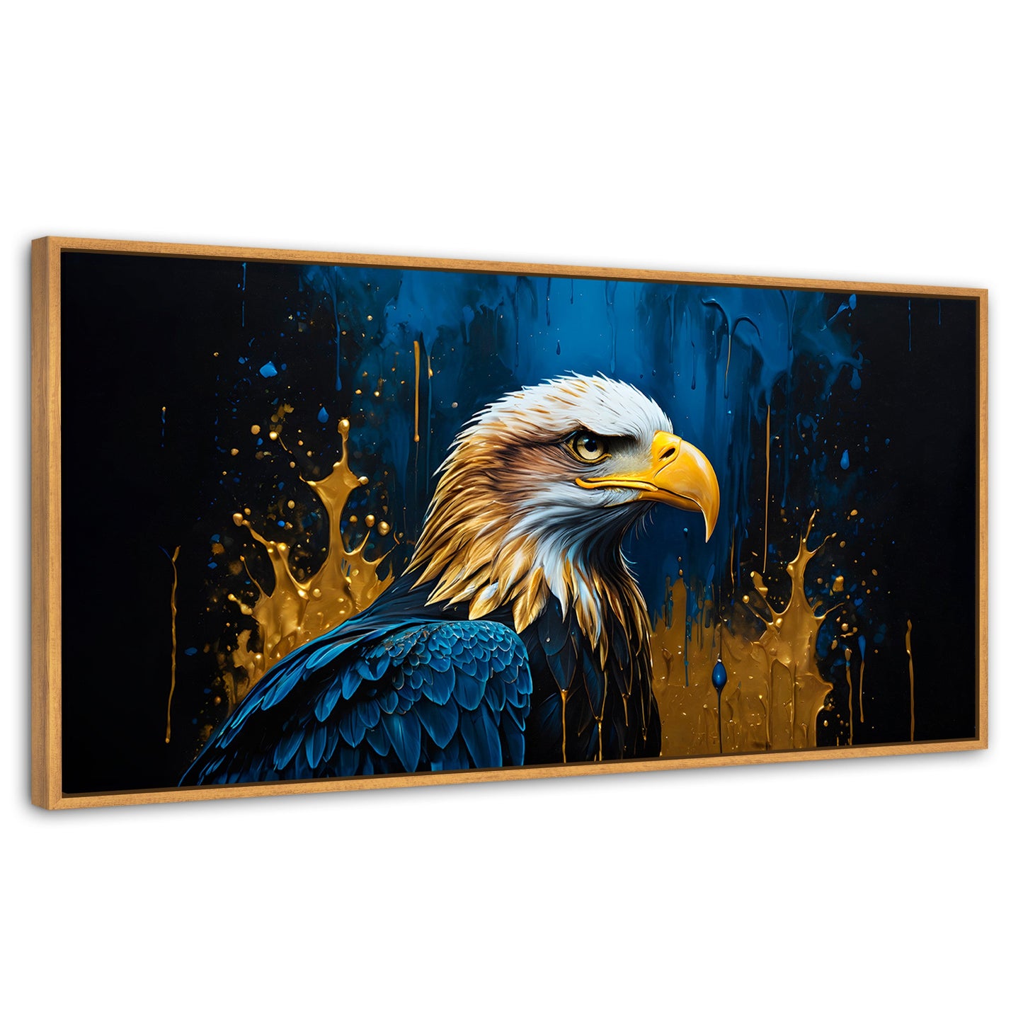 Cuadros Decorativos Canvas Revolution | Aguila Majestuosa | Panoramico | Portada | Marco Negro