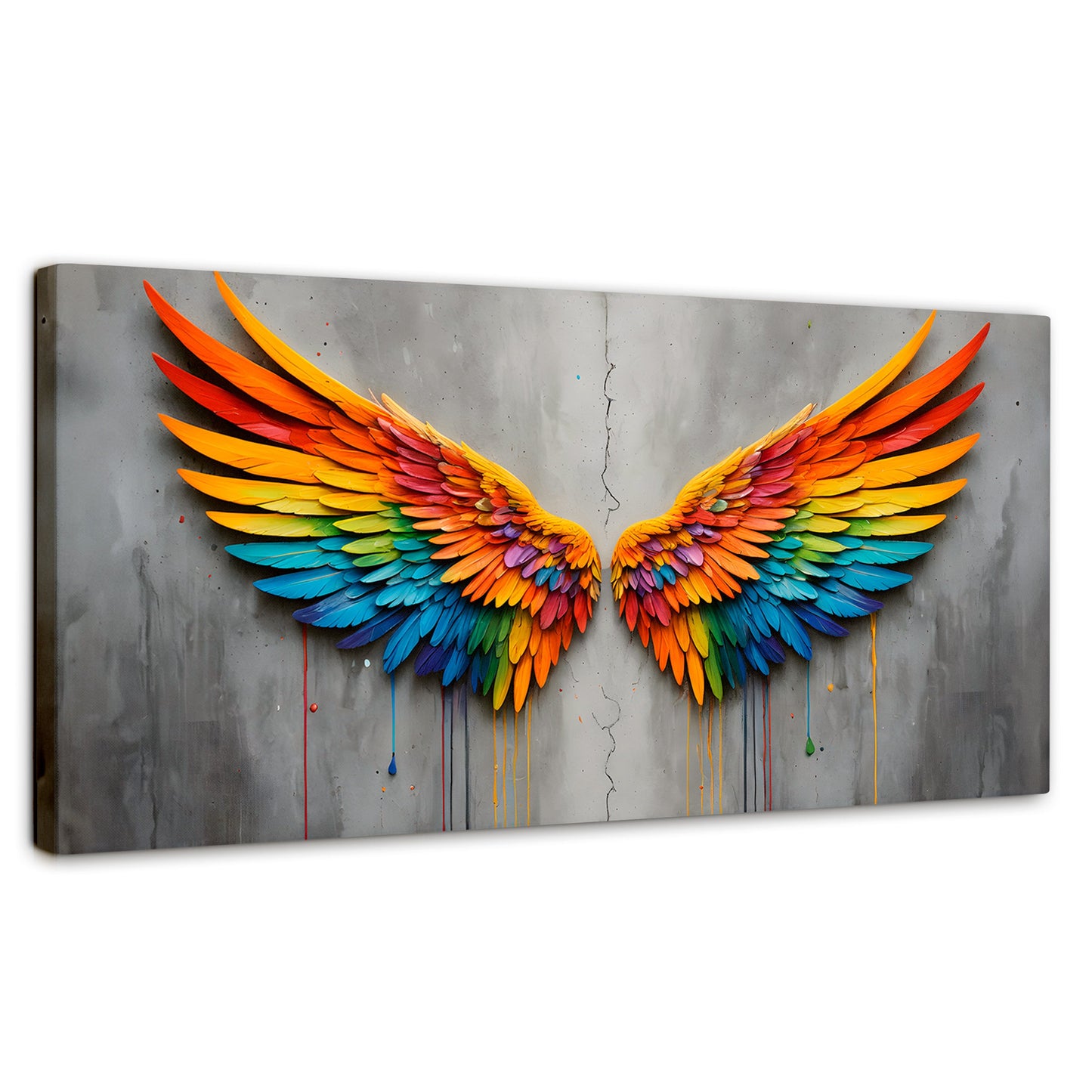 Cuadros Decorativos Canvas Revolution | Alas Angel Colores | Panoramico | Portada | Marco SinMarco