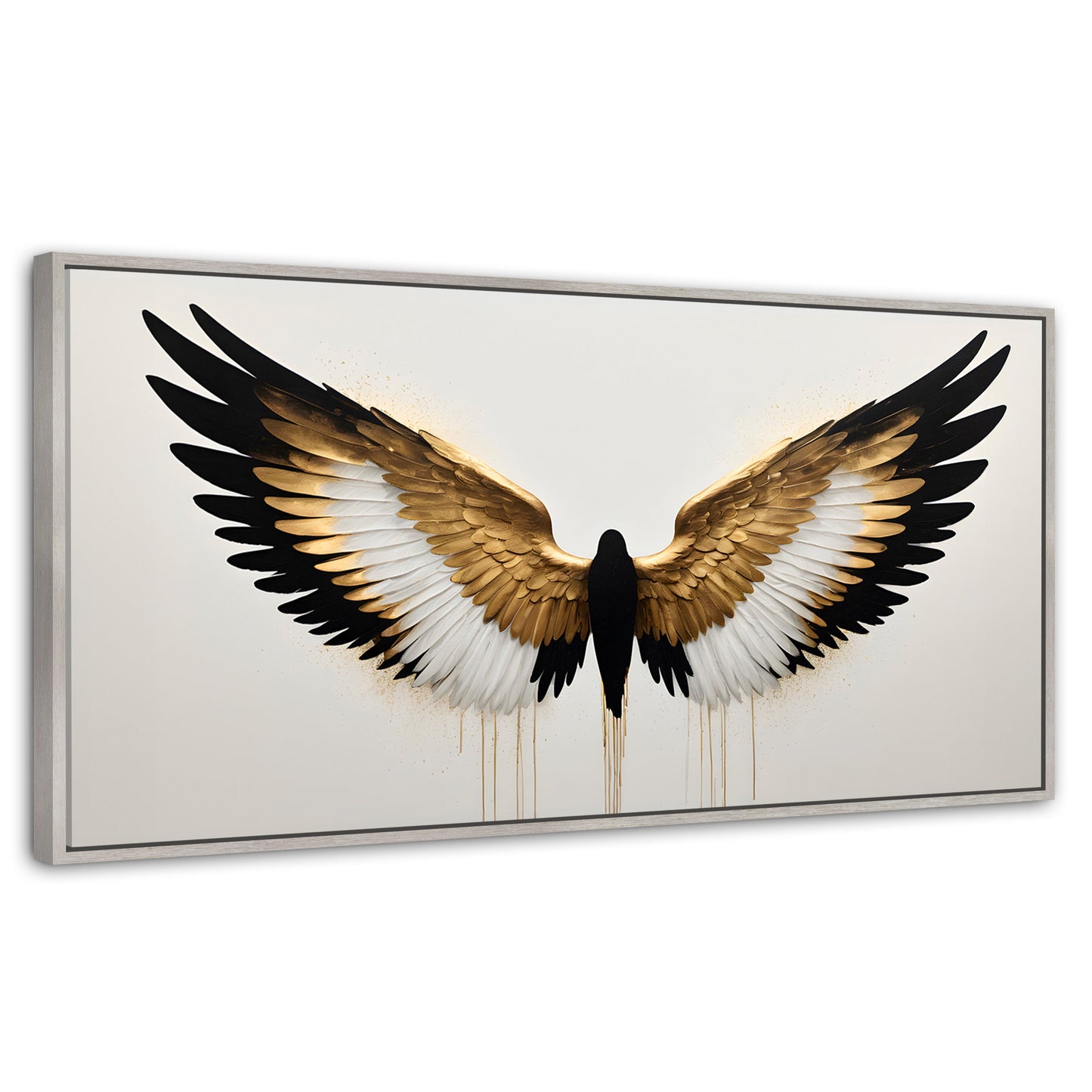 Cuadros Decorativos Canvas Revolution | Alas Angel Fusion | Panoramico | Portada | Marco Blanco