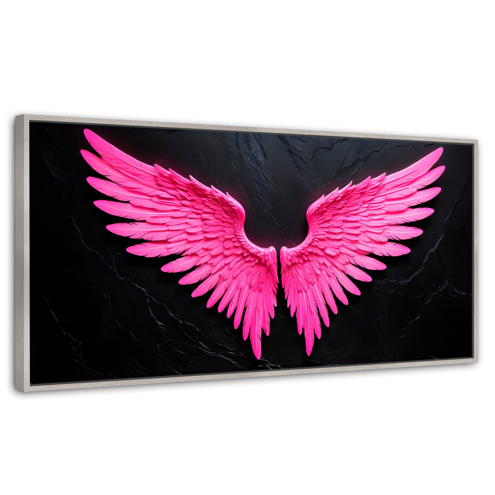 Cuadros Decorativos Canvas Revolution | Alas Angel Solar | Panoramico | Portada | Marco Blanco