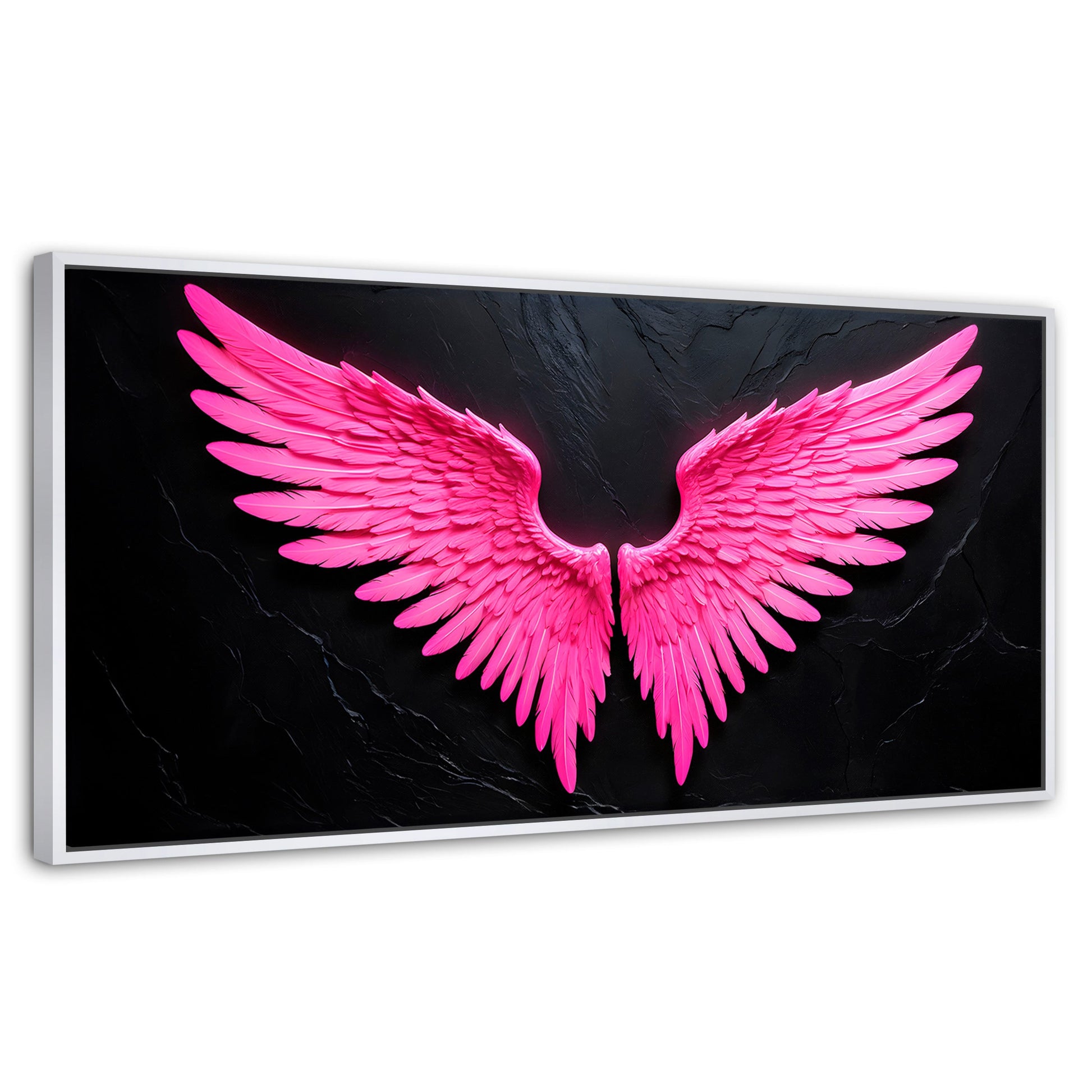 Cuadros Decorativos Canvas Revolution | Alas Angel Solar | Panoramico | Portada | Marco Dorado