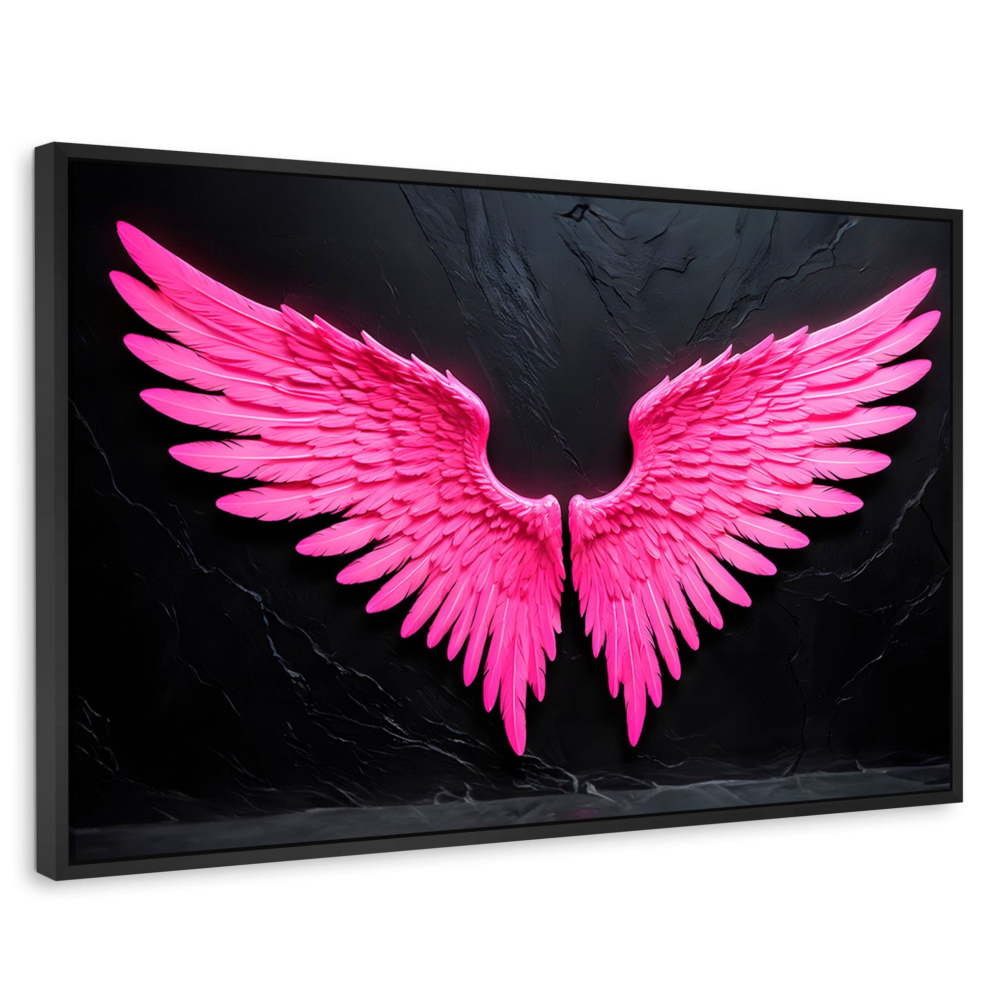 Cuadros Decorativos Canvas Revolution | Alas Angel Solar | Rectangular | Portada | Marco Negro