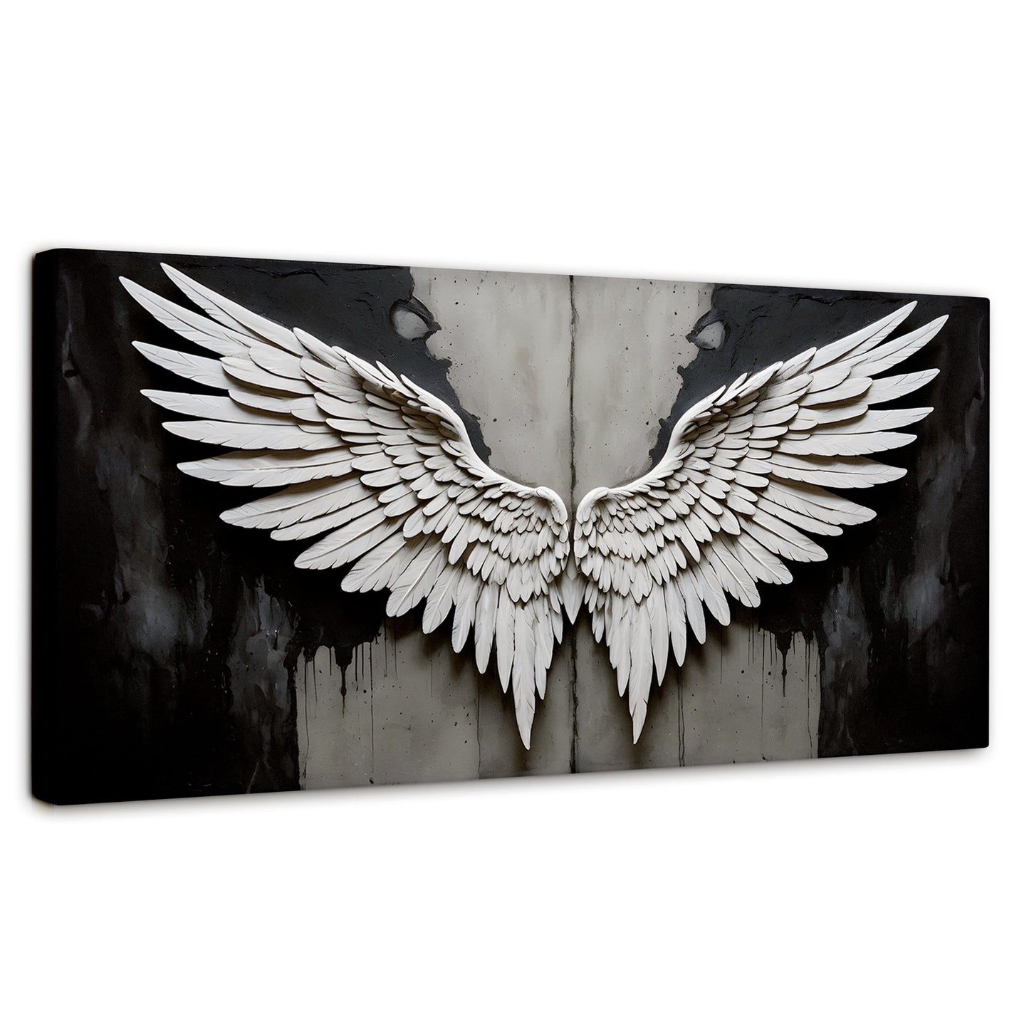 Cuadros Decorativos Canvas Revolution | Alas Angel Sombra | Panoramico | Portada | Marco SinMarco